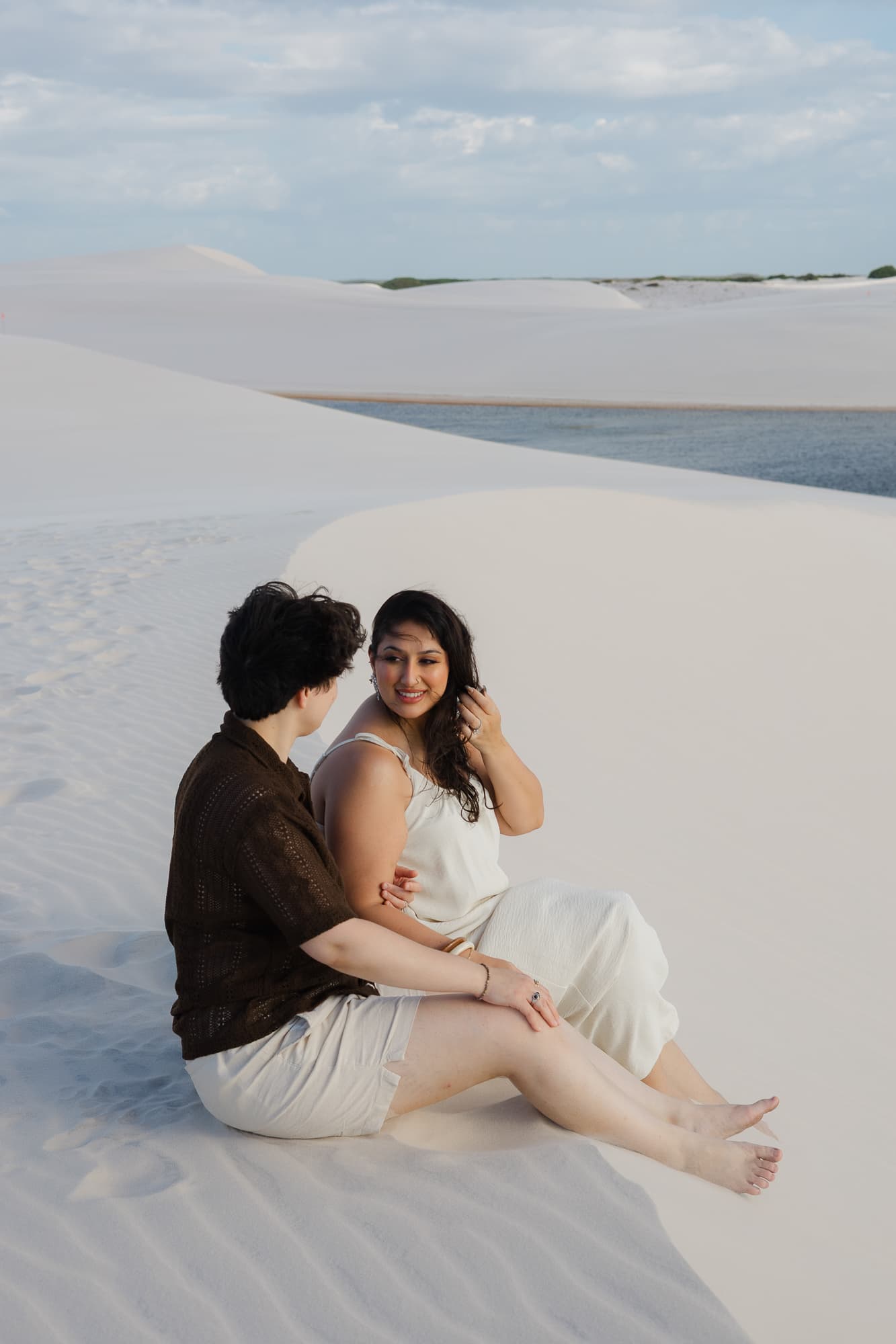 Amana e Julie, ensaio romântico nas dunas, Santo Amaro, Lençóis Maranhenses