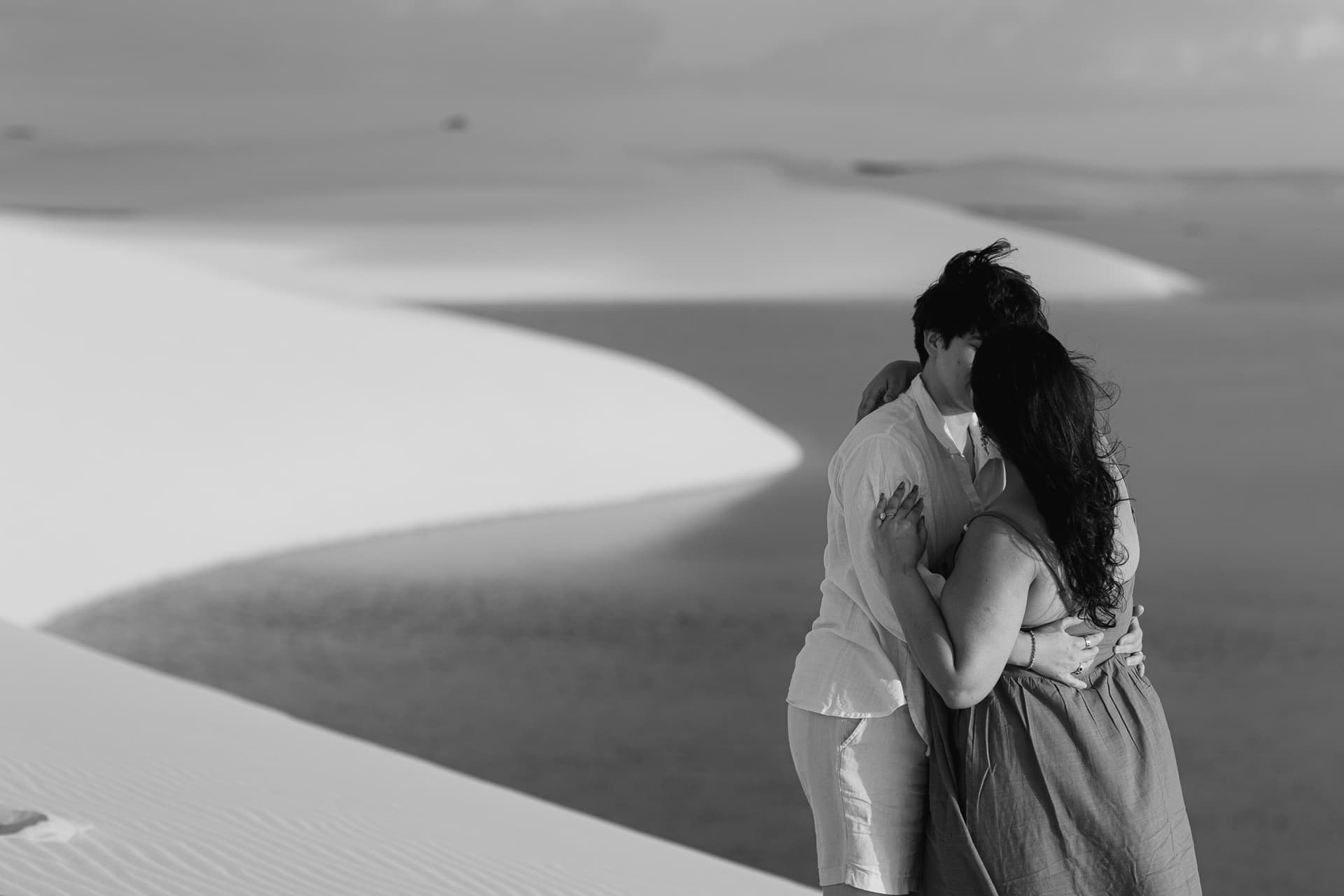 Amana e Julie, ensaio romântico nas dunas, Santo Amaro, Lençóis Maranhenses