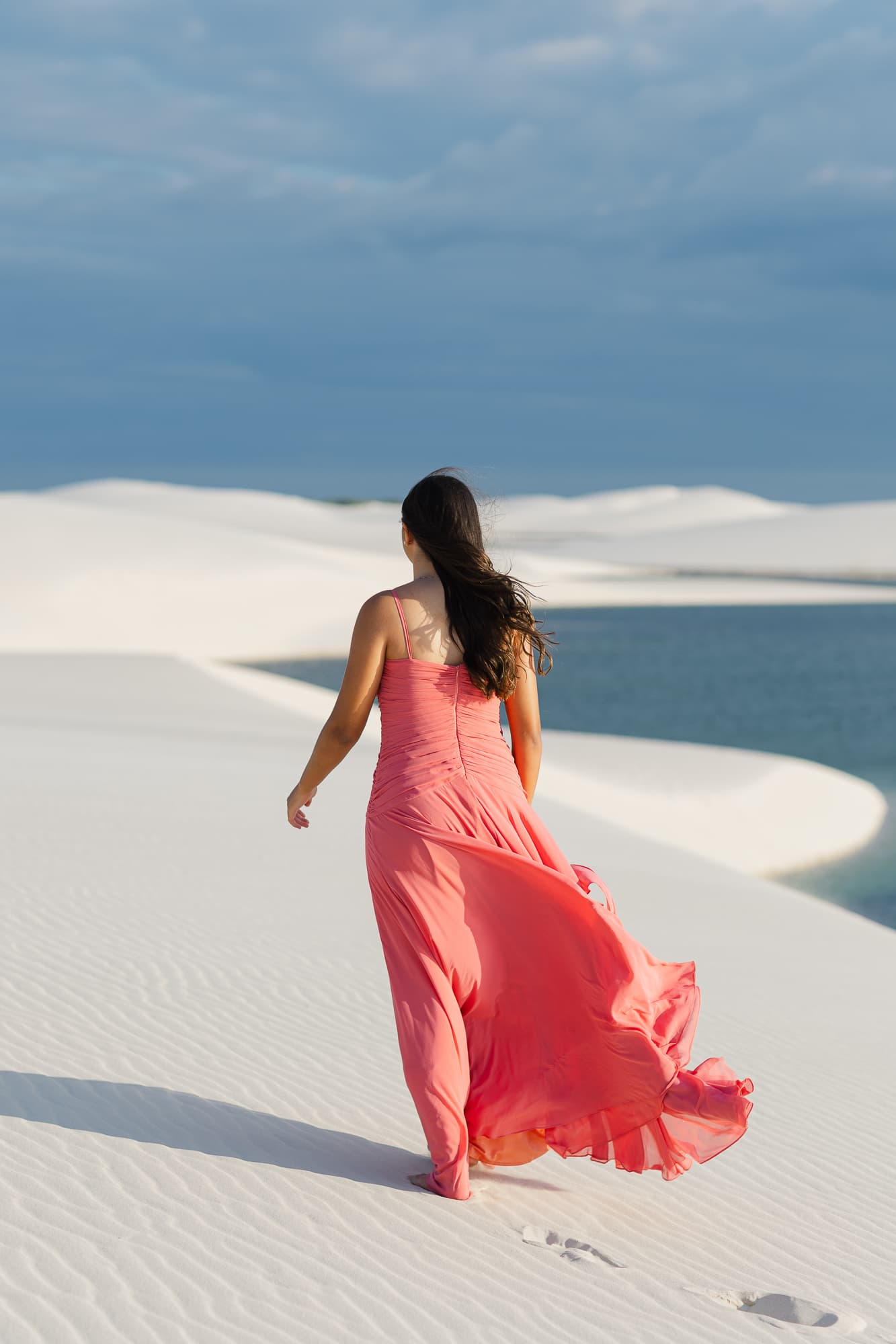 Ana Paula, ensaio de 15 anos nas dunas, Santo Amaro, Lençóis Maranhenses