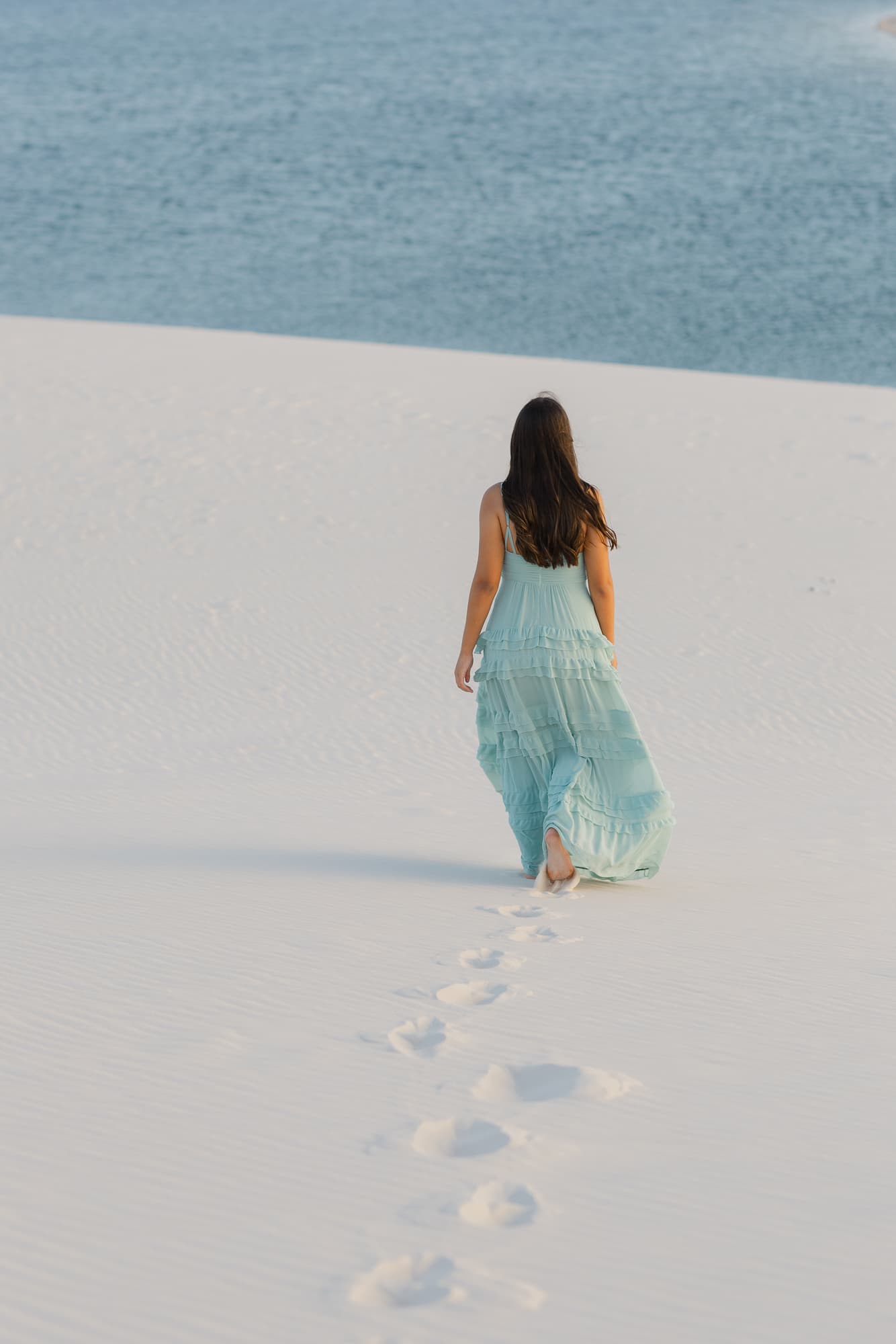 Ana Paula, retrato ao ar livre nos Lençóis, Santo Amaro, Lençóis Maranhenses
