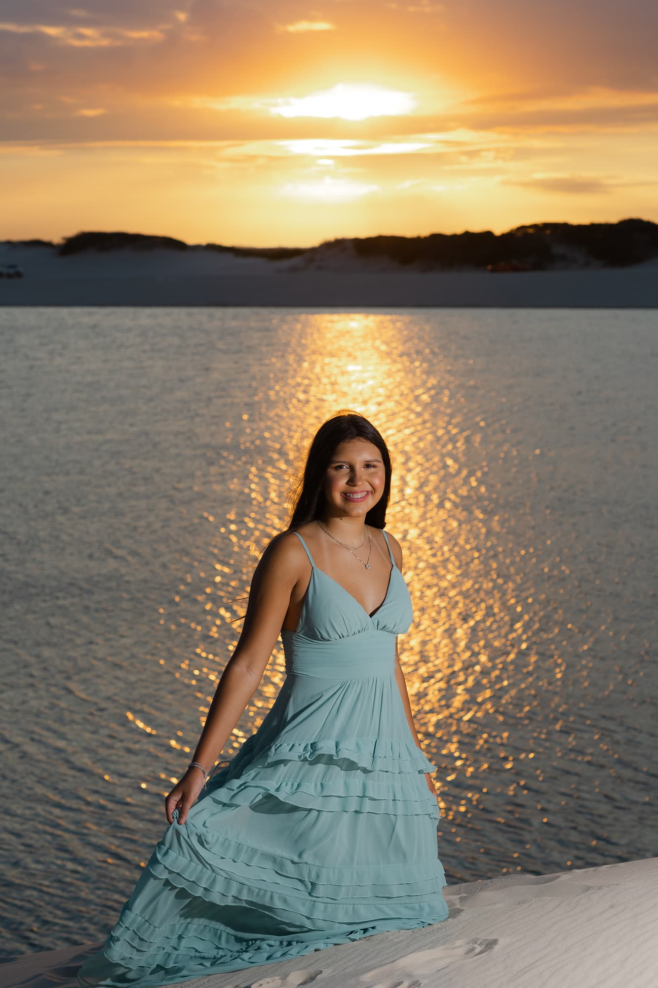Ana Paula, retrato ao ar livre nos Lençóis, Santo Amaro, Lençóis Maranhenses