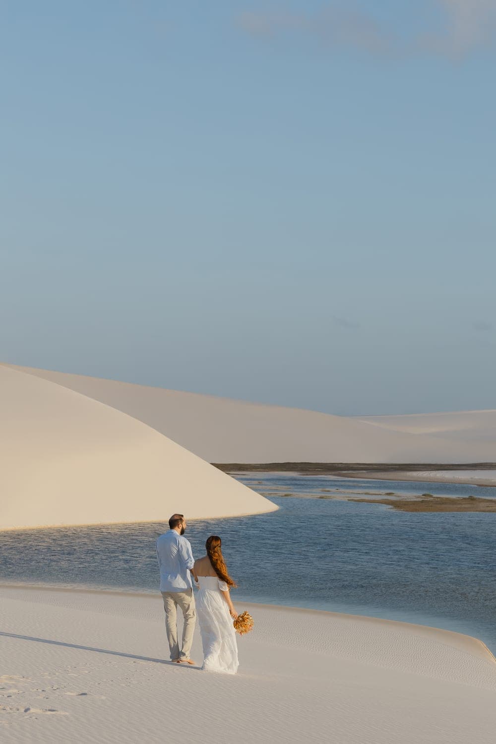 Bethanya e Dyhego, retrato nas lagoas cristalinas, Santo Amaro, Lençóis Maranhenses