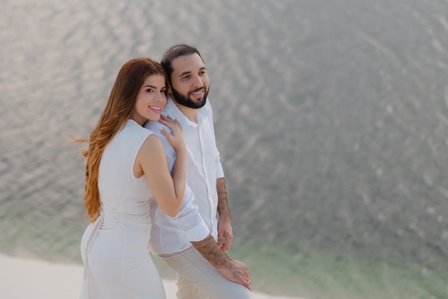 Bethanya e Dyhego, casal nas lagoas azuis, Santo Amaro, Lençóis Maranhenses