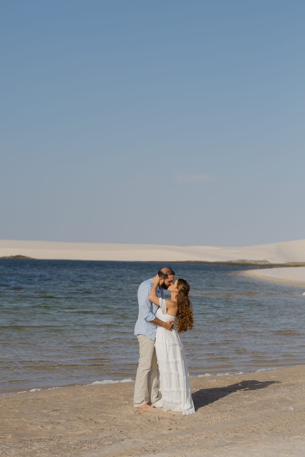 Bethanya e Dyhego, close romântico do casal, Santo Amaro, Lençóis Maranhenses