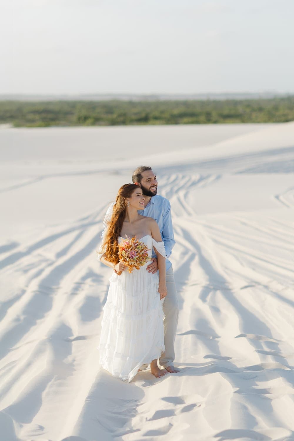 Bethanya e Dyhego, casal nas lagoas azuis, Santo Amaro, Lençóis Maranhenses
