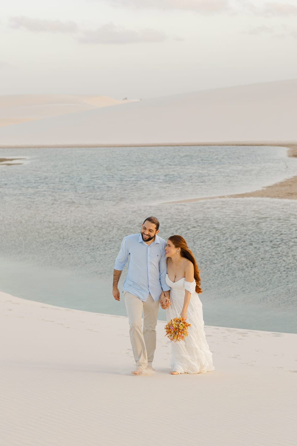 Bethanya e Dyhego, retrato ao ar livre nos Lençóis, Santo Amaro, Lençóis Maranhenses