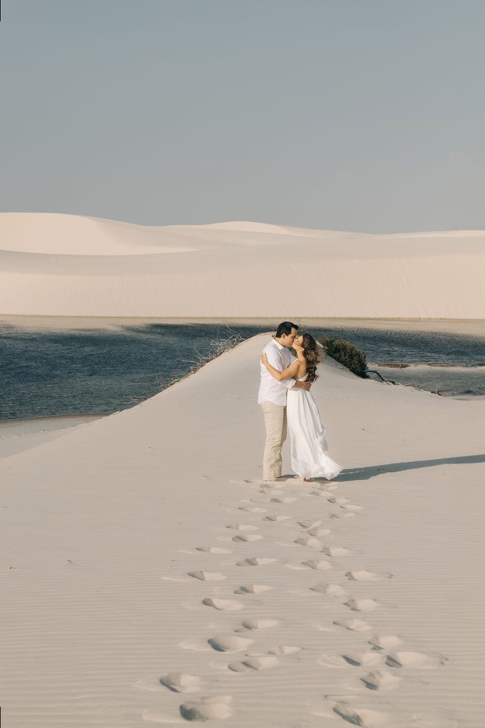 Estefânia e Daniel, ensaio romântico nas dunas, Santo Amaro, Lençóis Maranhenses