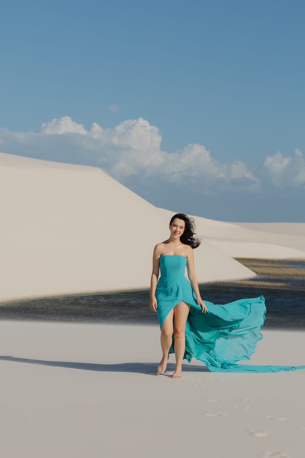 Fernanda e Felipe, momento de cumplicidade nas dunas, Barreirinhas, Lençóis Maranhenses