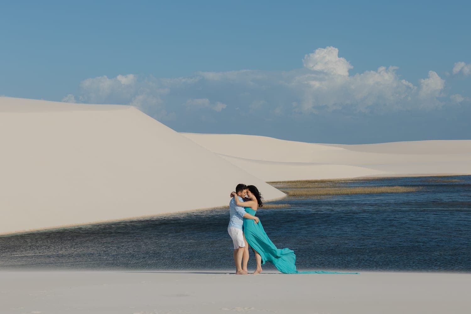 Fernanda e Felipe, ensaio romântico nas dunas, Barreirinhas, Lençóis Maranhenses