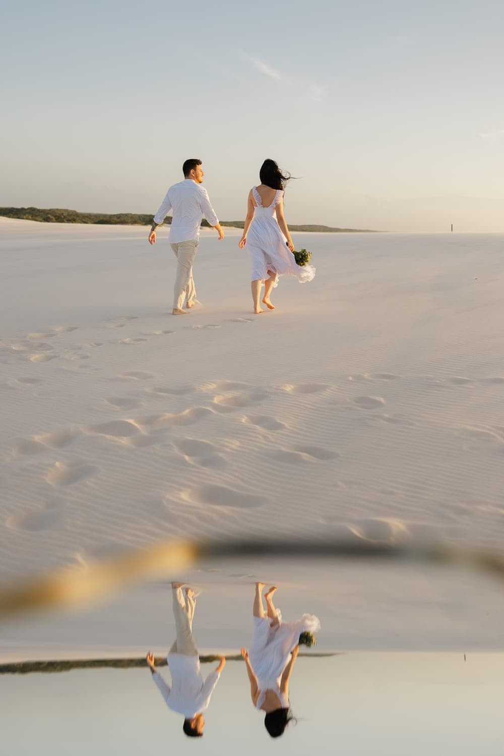Fernanda e Felipe, casal nas lagoas azuis, Barreirinhas, Lençóis Maranhenses