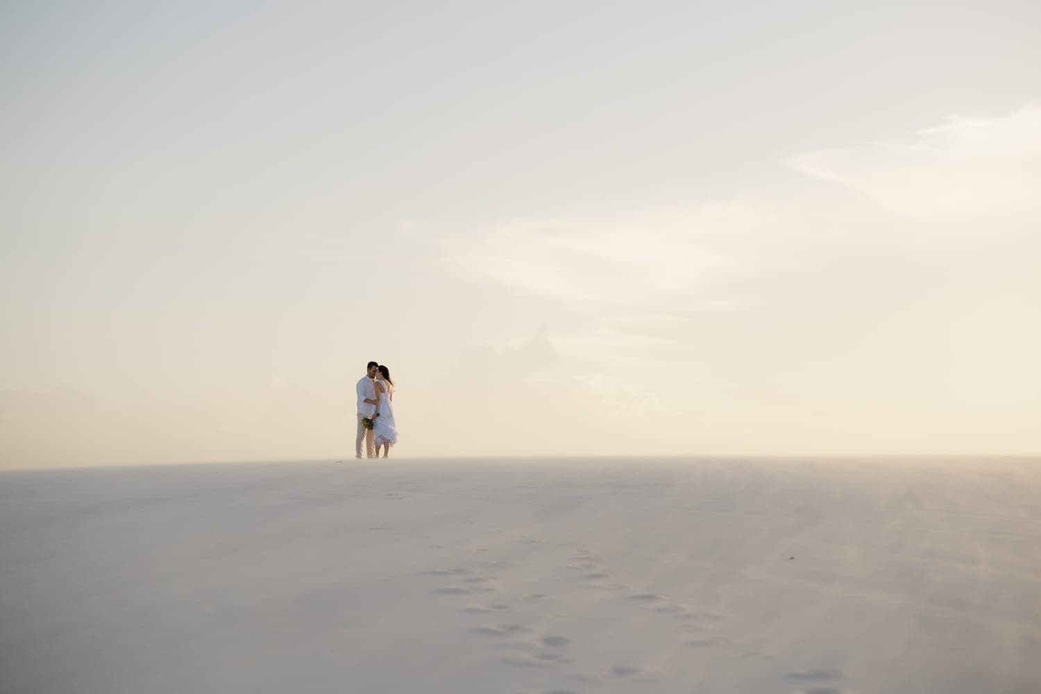 Fernanda e Felipe, ensaio fotográfico nas dunas brancas, Barreirinhas, Lençóis Maranhenses
