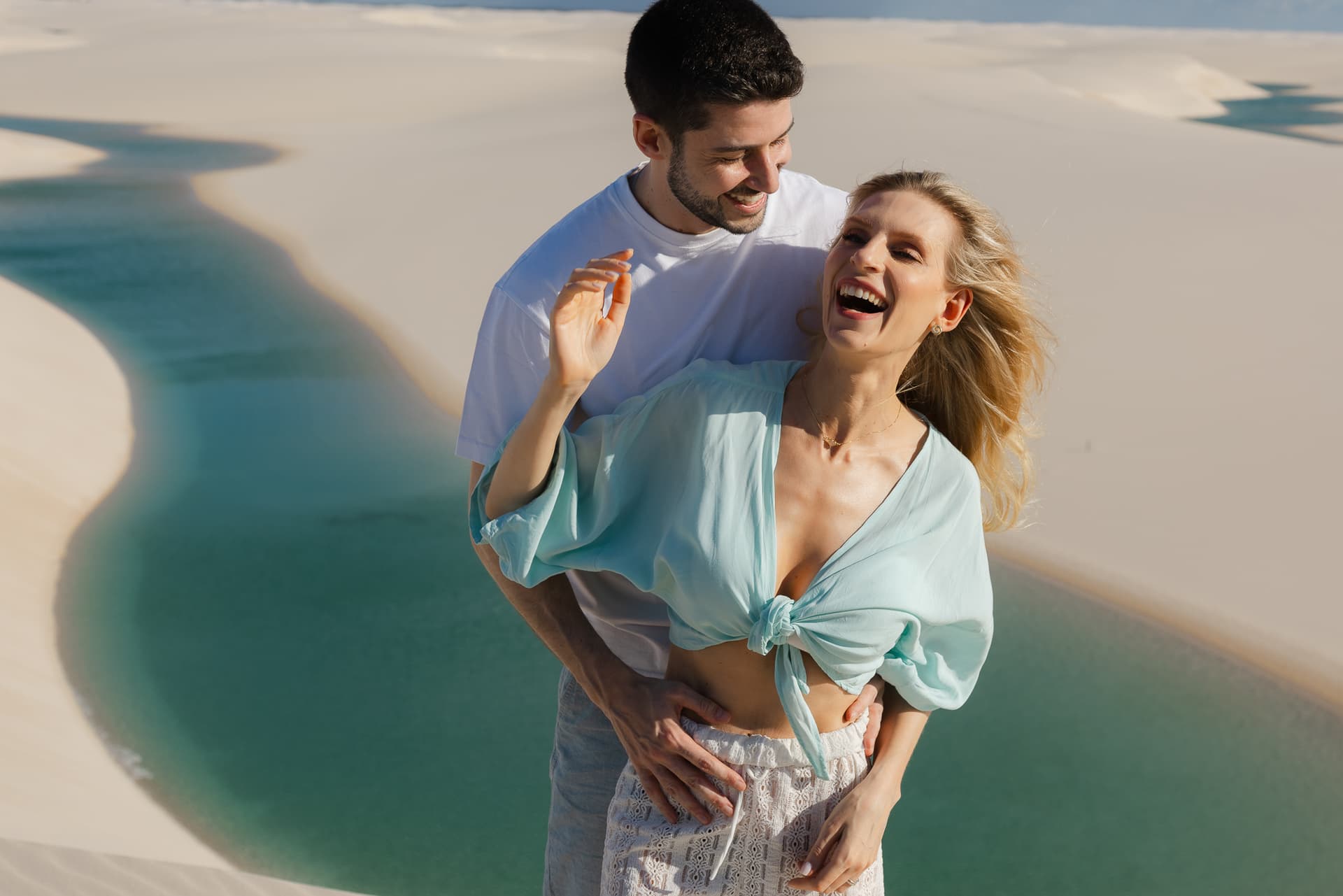 Isabella e Matheus, ensaio romântico nas dunas, Atins, Lençóis Maranhenses