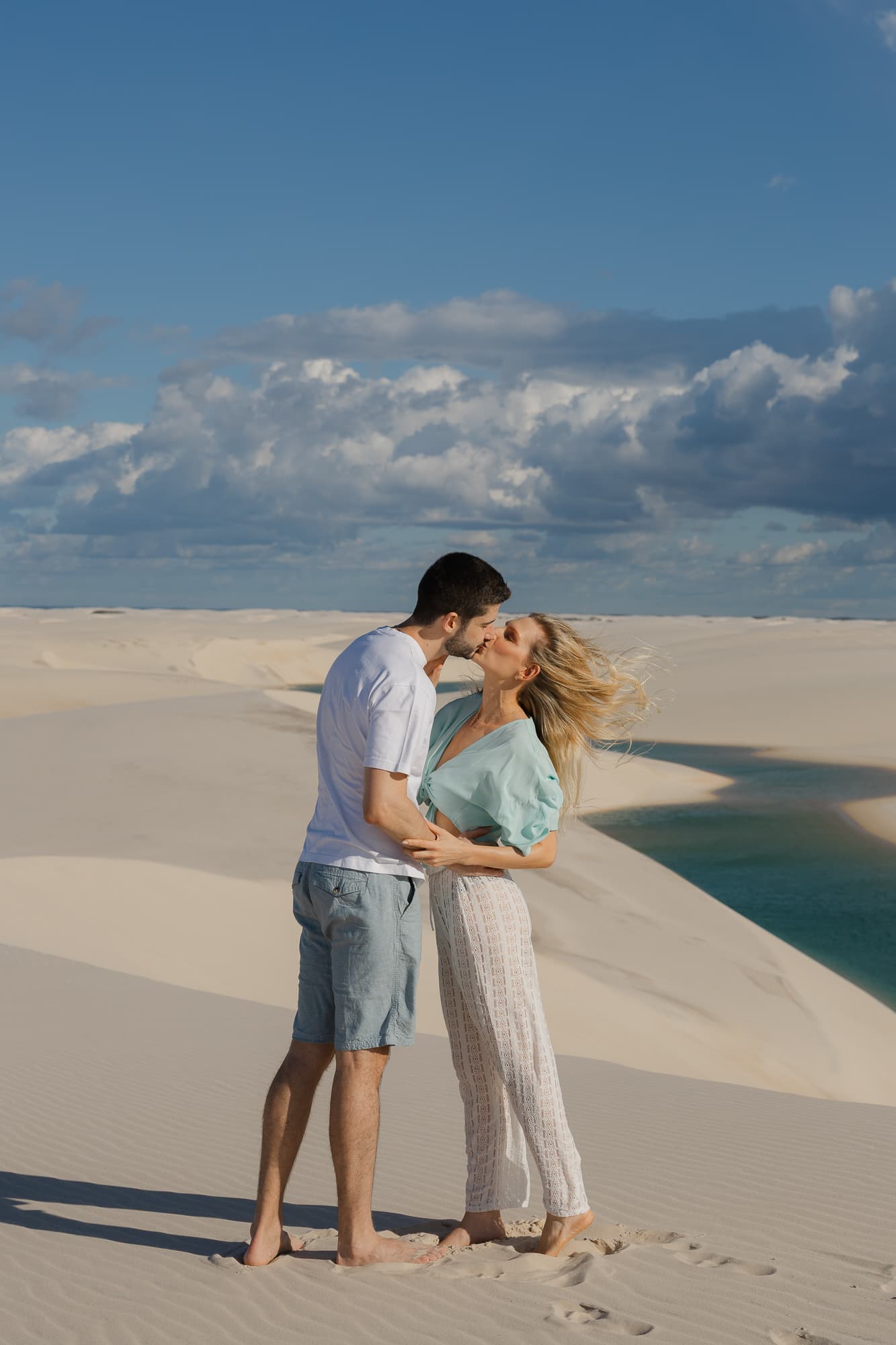 Isabella e Matheus, retrato nas lagoas cristalinas, Atins, Lençóis Maranhenses