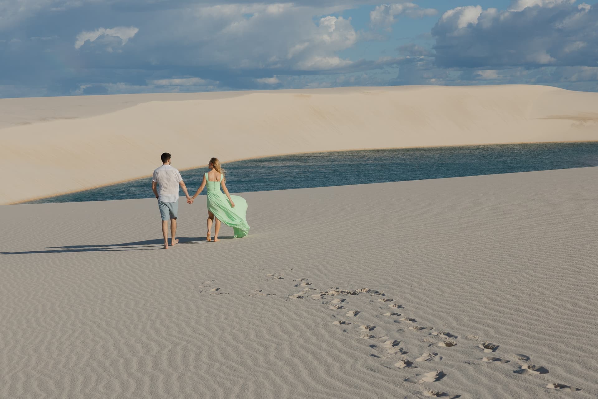 Isabella e Matheus, ensaio romântico nas dunas, Atins, Lençóis Maranhenses