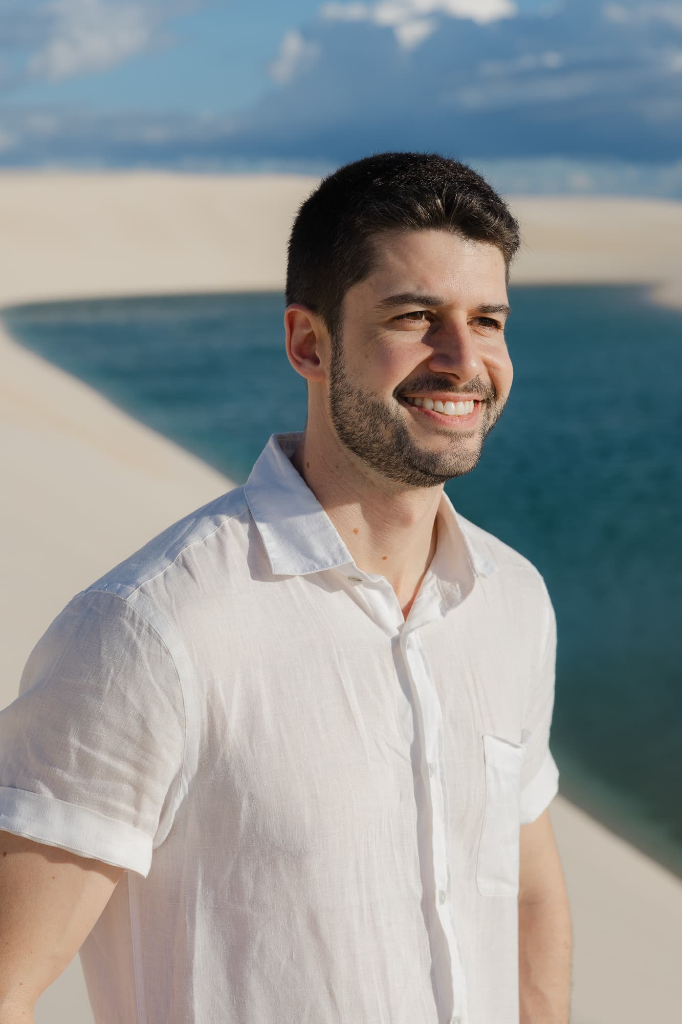 Isabella e Matheus, casal nas lagoas azuis, Atins, Lençóis Maranhenses