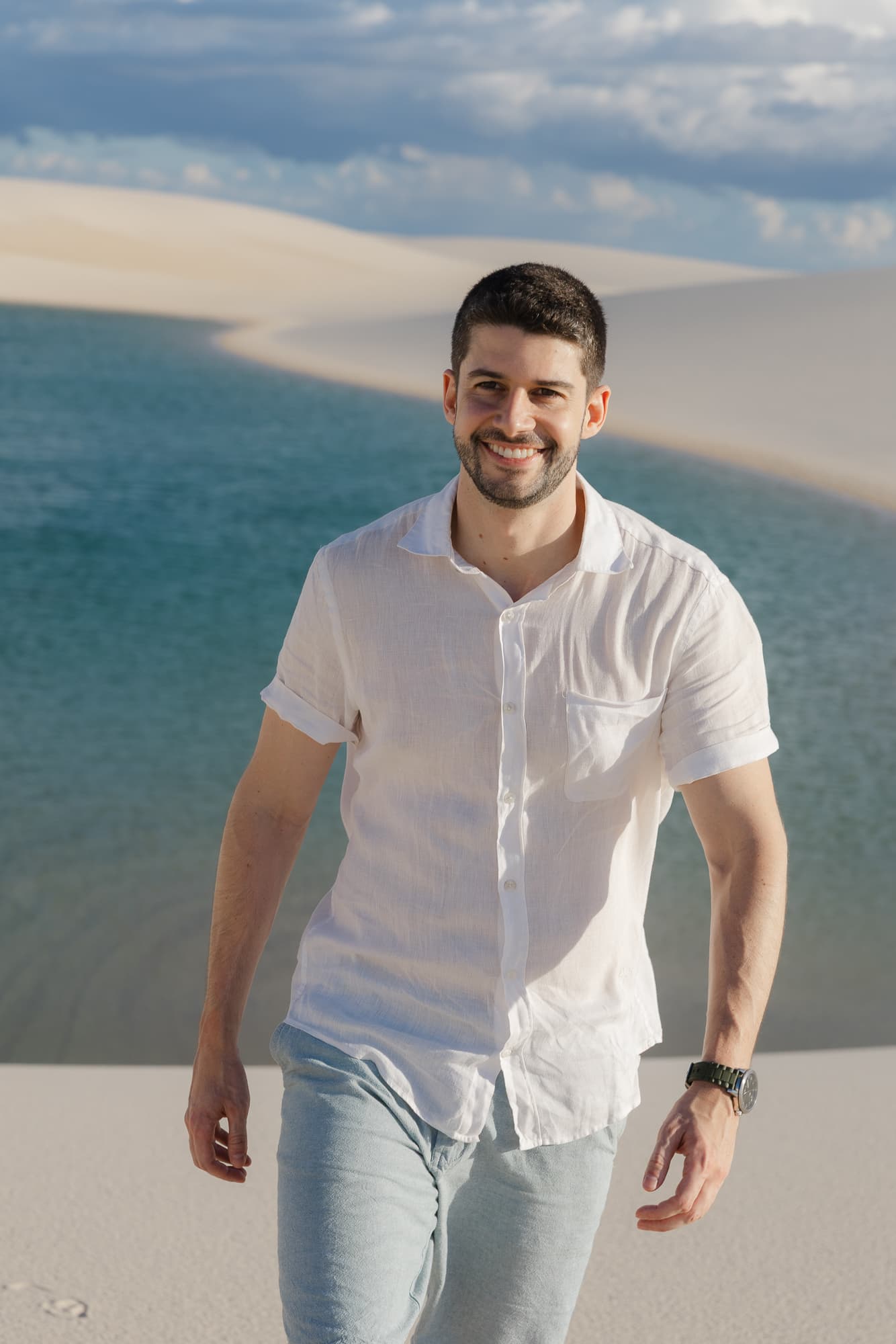 Isabella e Matheus, ensaio fotográfico nas dunas brancas, Atins, Lençóis Maranhenses