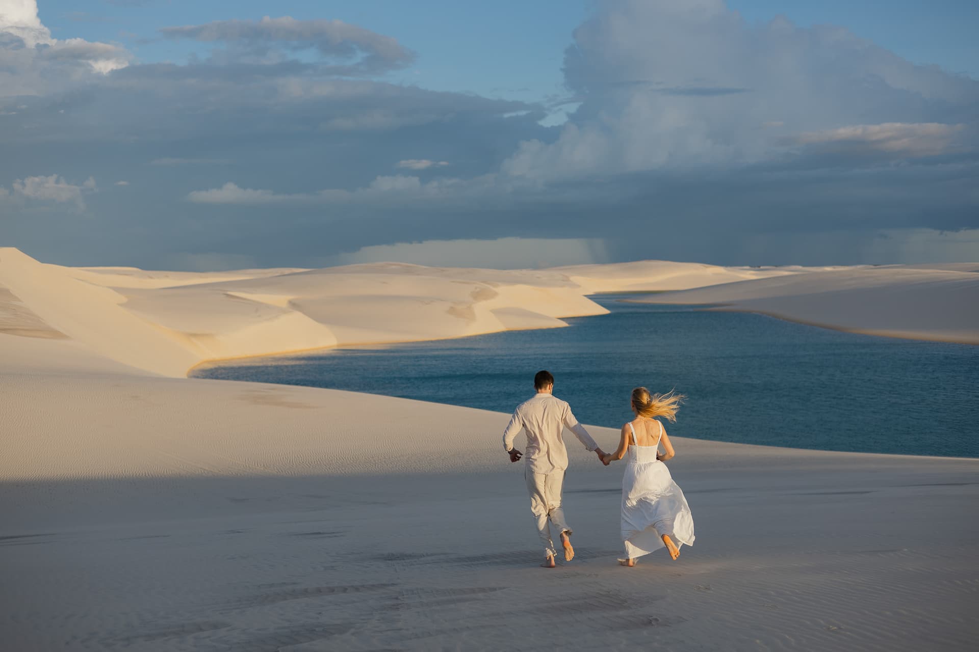 Isabella e Matheus, retrato nas lagoas cristalinas, Atins, Lençóis Maranhenses
