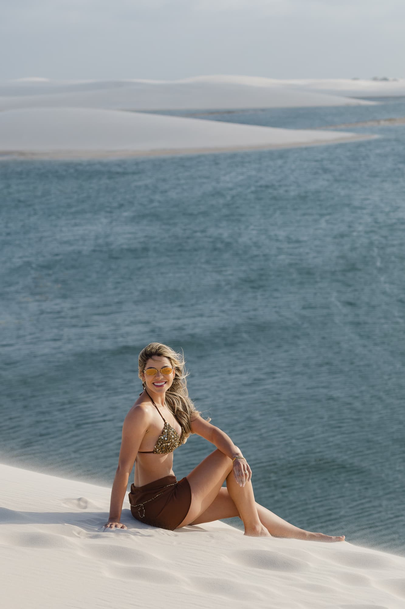 Jéssica e Vitor, ensaio fotográfico nas dunas brancas, Santo Amaro, Lençóis Maranhenses