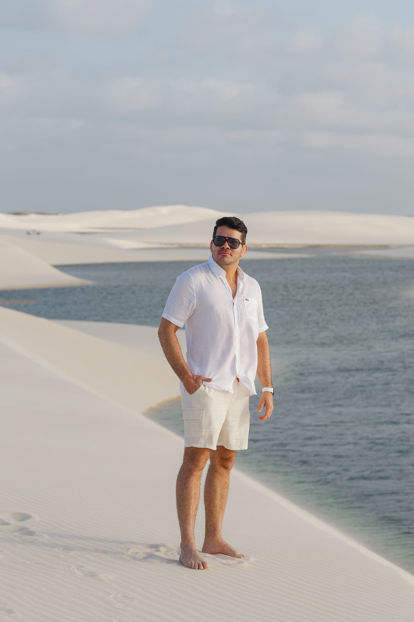 Jéssica e Vitor, casal nas lagoas azuis, Santo Amaro, Lençóis Maranhenses