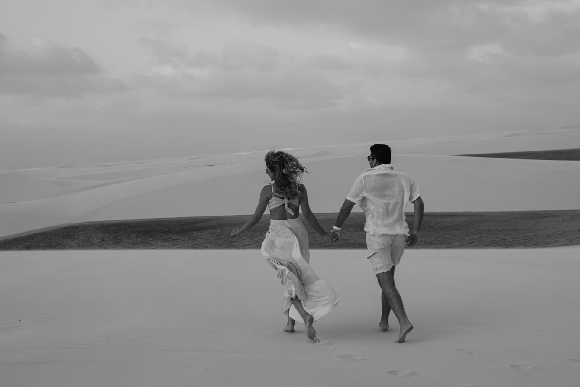 Jéssica e Vitor, retrato nas lagoas cristalinas, Santo Amaro, Lençóis Maranhenses