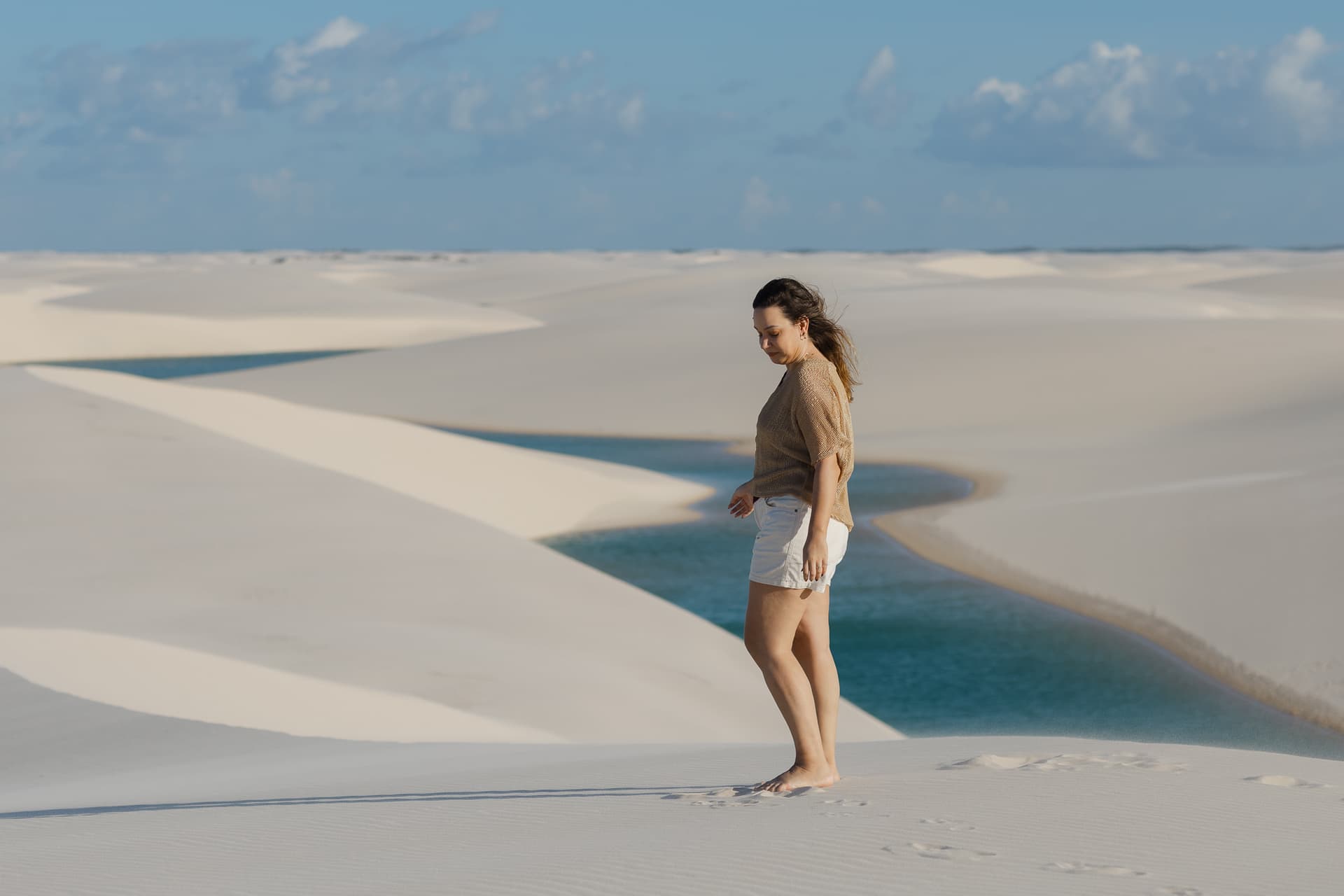 Júlia e Guilherme, close romântico do casal, Atins, Lençóis Maranhenses