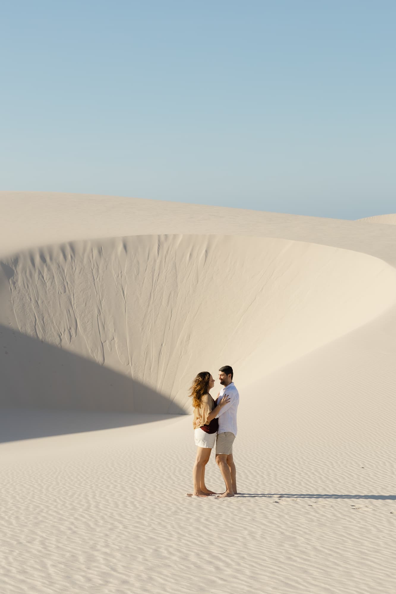 Júlia e Guilherme, retrato nas lagoas cristalinas, Atins, Lençóis Maranhenses