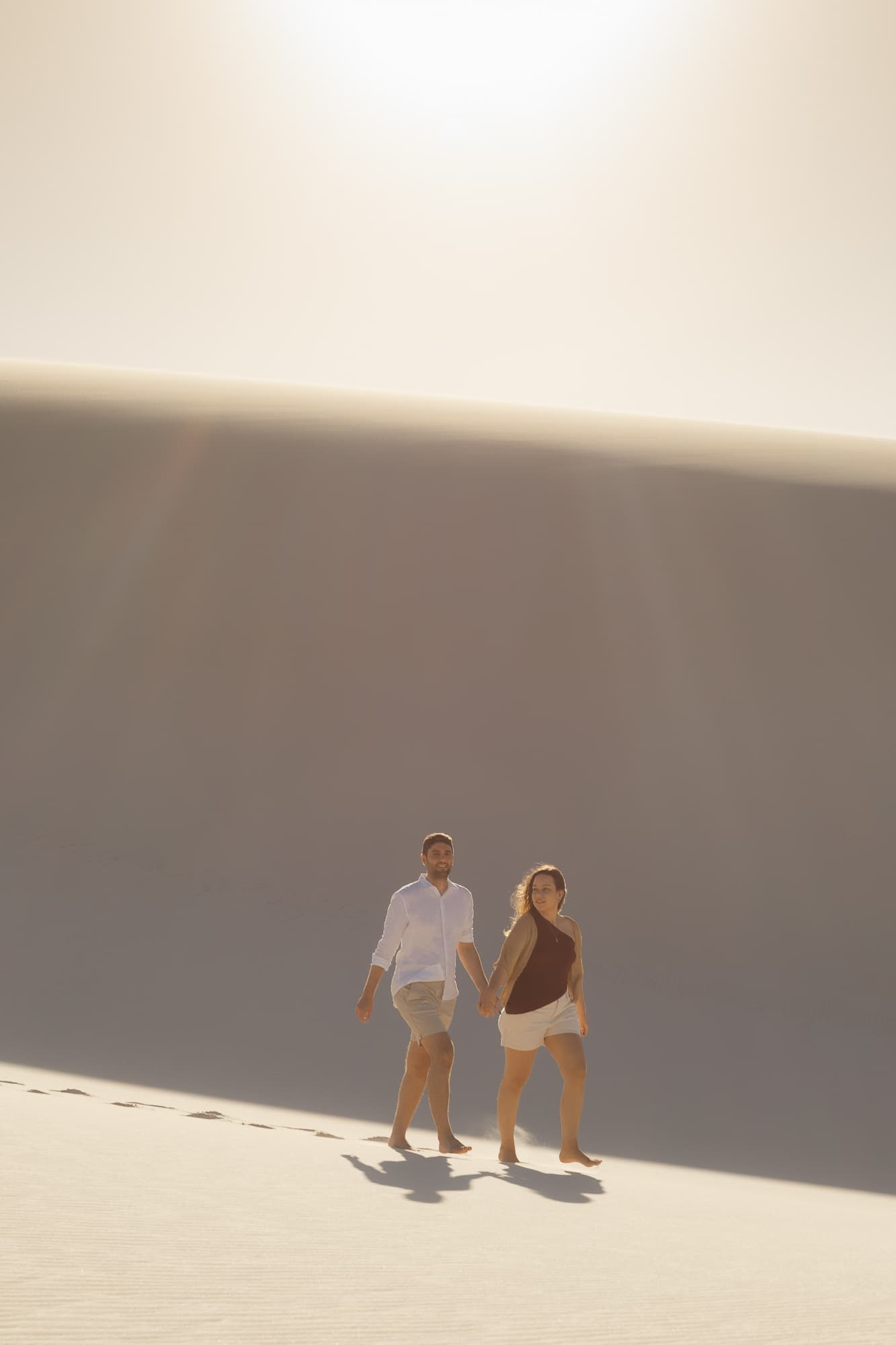 Júlia e Guilherme, casal nas lagoas azuis, Atins, Lençóis Maranhenses