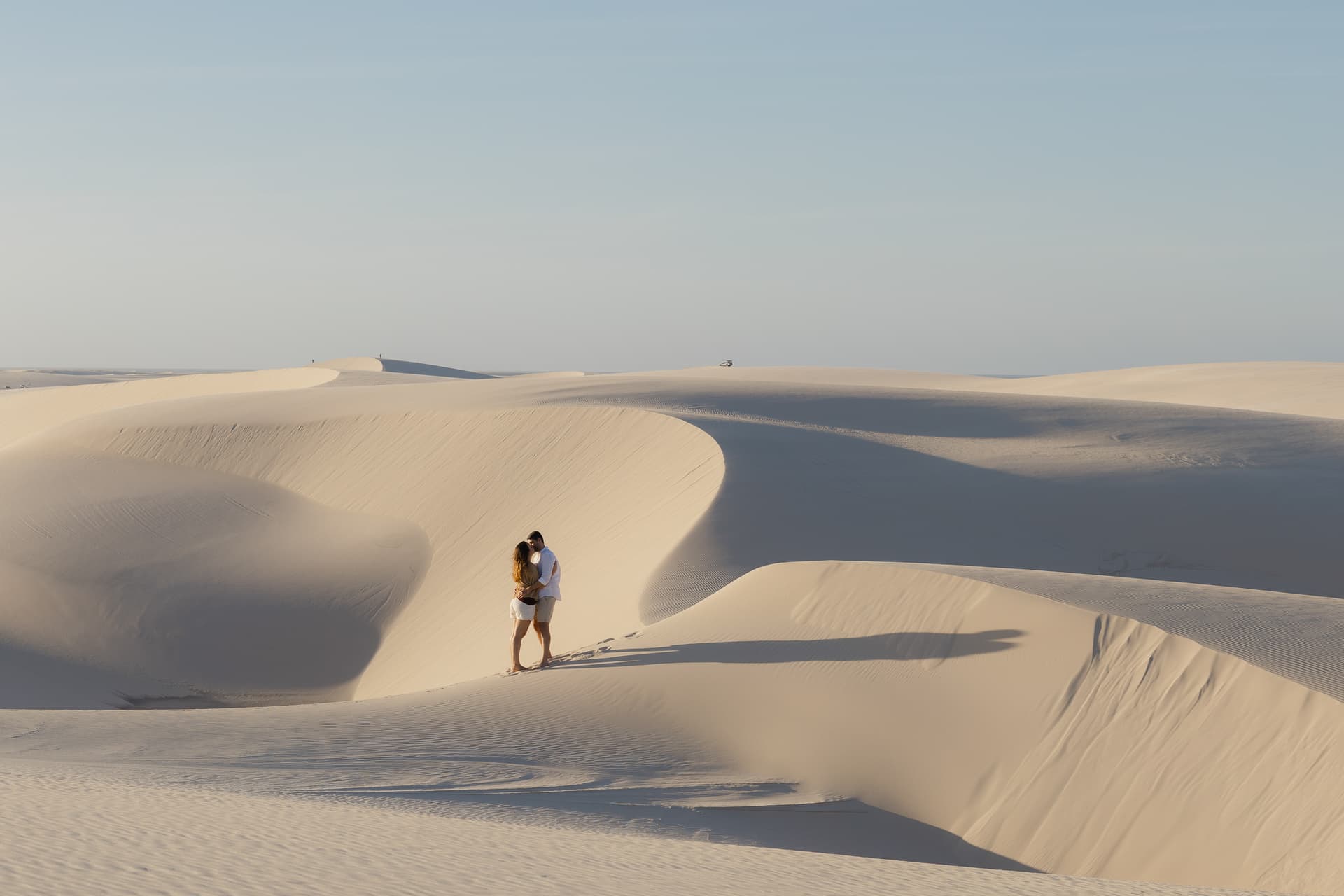 Júlia e Guilherme, ensaio fotográfico nas dunas brancas, Atins, Lençóis Maranhenses