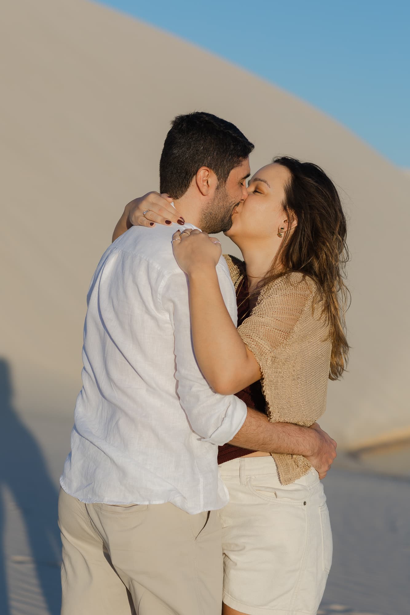 Júlia e Guilherme, ensaio fotográfico nas dunas brancas, Atins, Lençóis Maranhenses