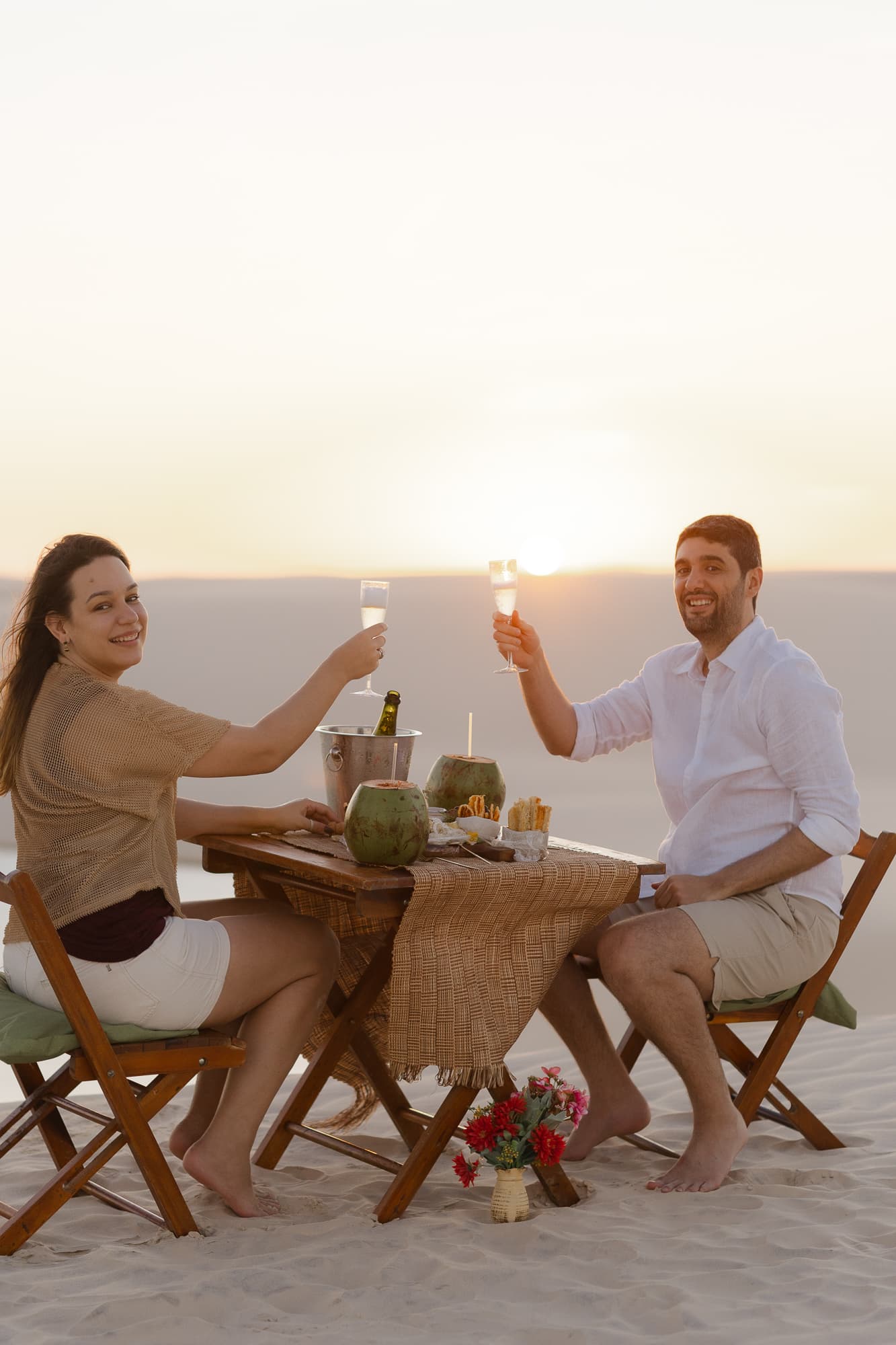 Júlia e Guilherme, momento espontâneo do casal, Atins, Lençóis Maranhenses