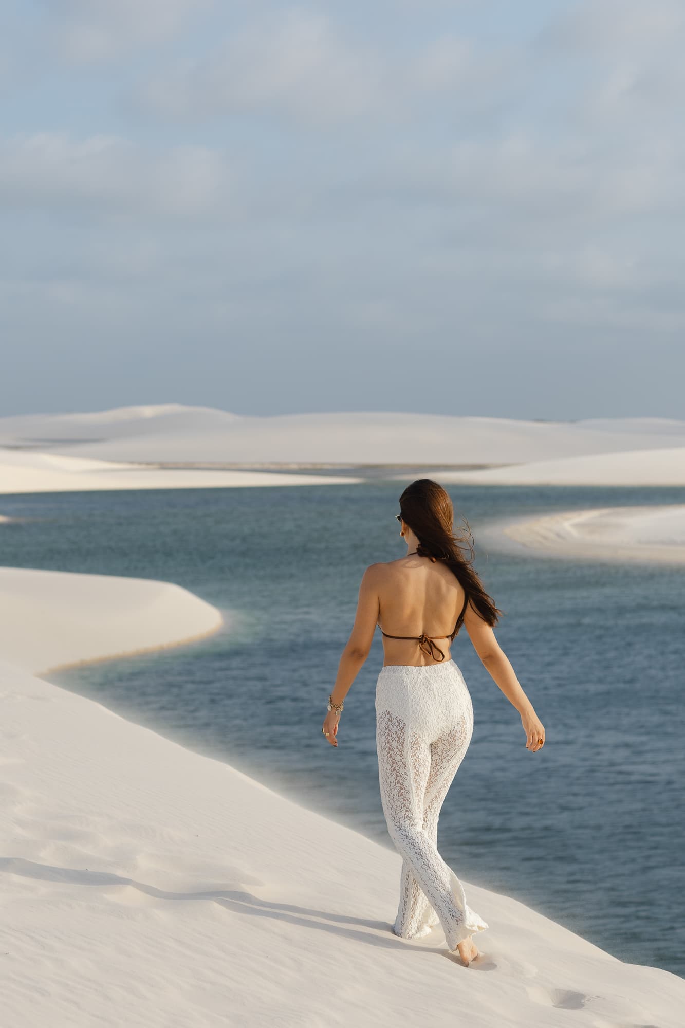 Lívia e José, momento de cumplicidade nas dunas, Santo Amaro, Lençóis Maranhenses