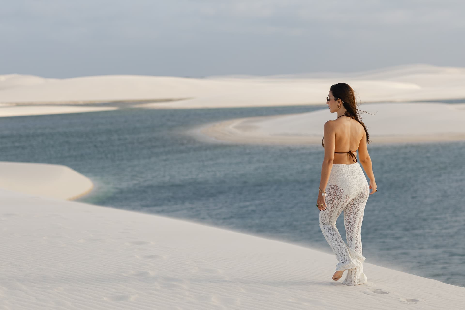 Lívia e José, ensaio fotográfico nas dunas brancas, Santo Amaro, Lençóis Maranhenses