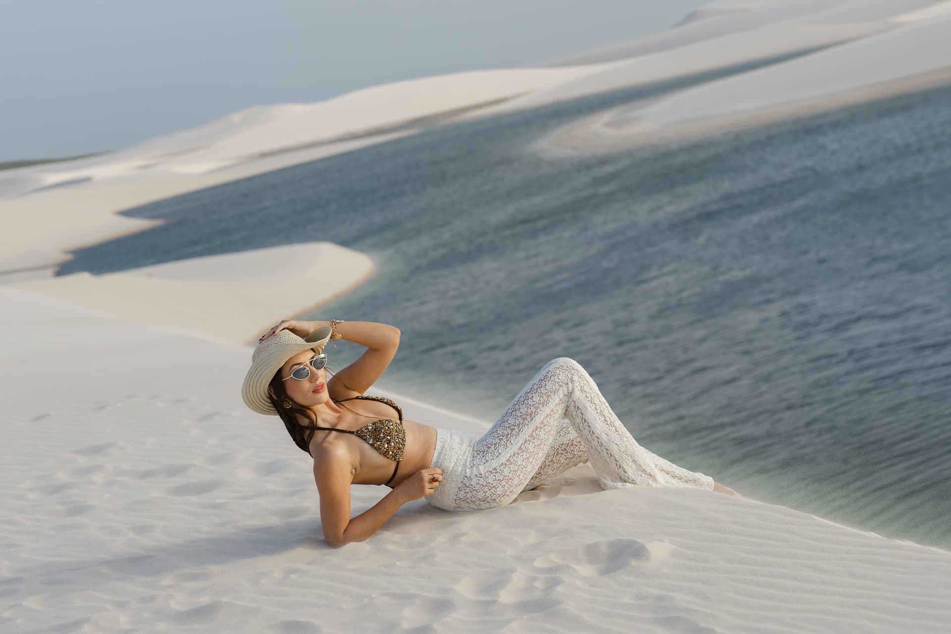 Lívia e José, momento espontâneo do casal, Santo Amaro, Lençóis Maranhenses