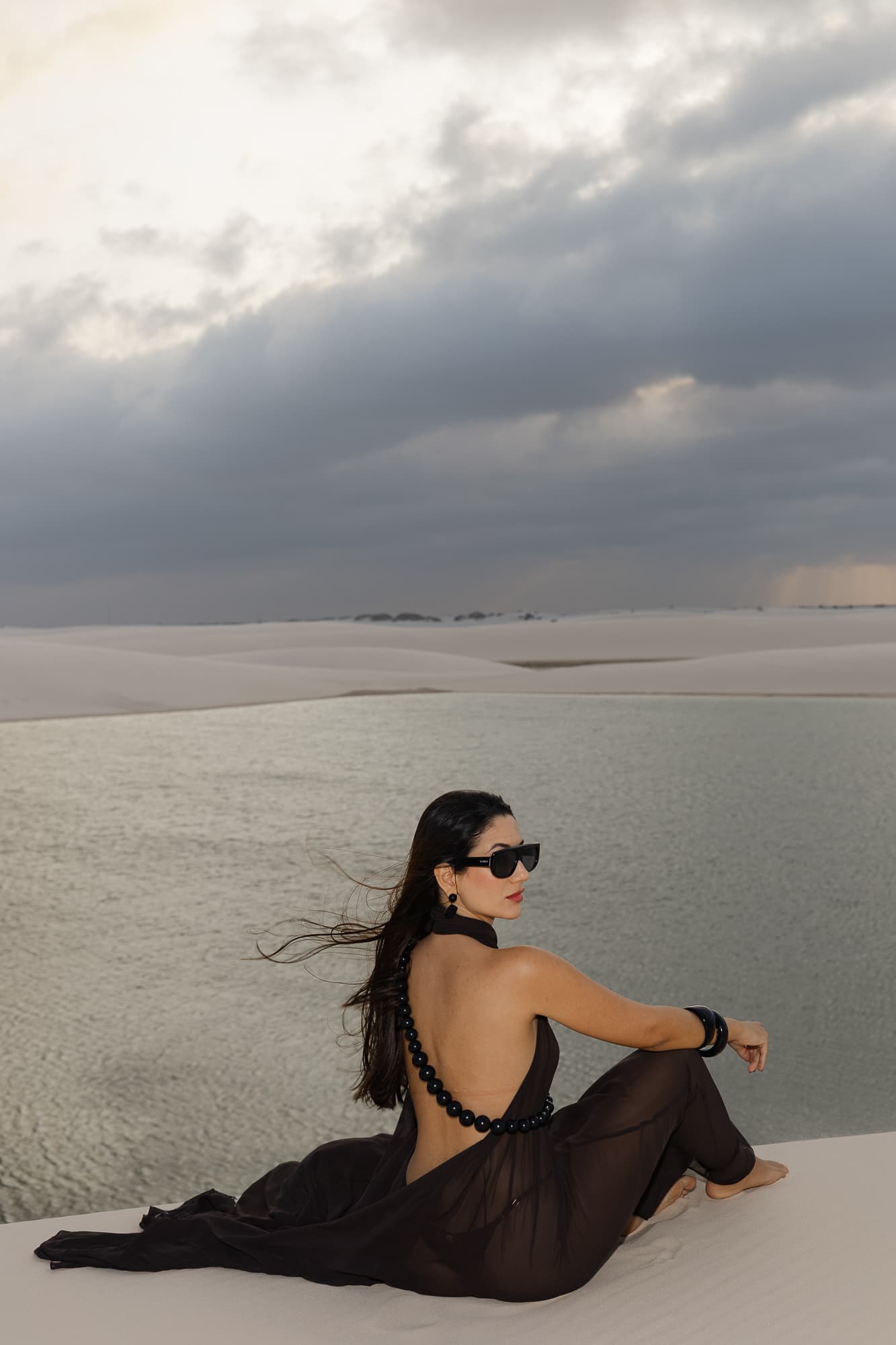 Lívia e José, retrato ao ar livre nos Lençóis, Santo Amaro, Lençóis Maranhenses