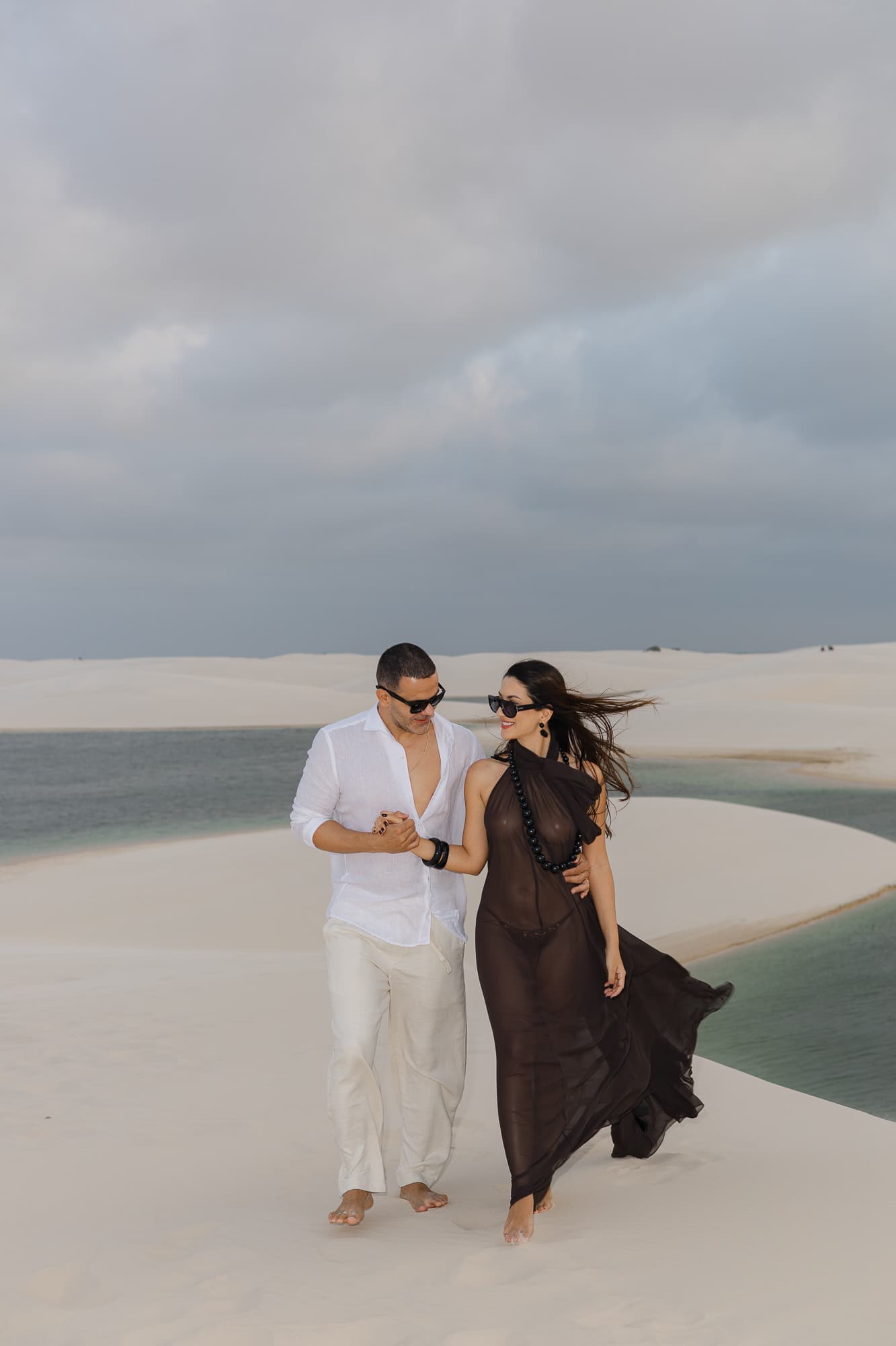 Lívia e José, momento espontâneo do casal, Santo Amaro, Lençóis Maranhenses