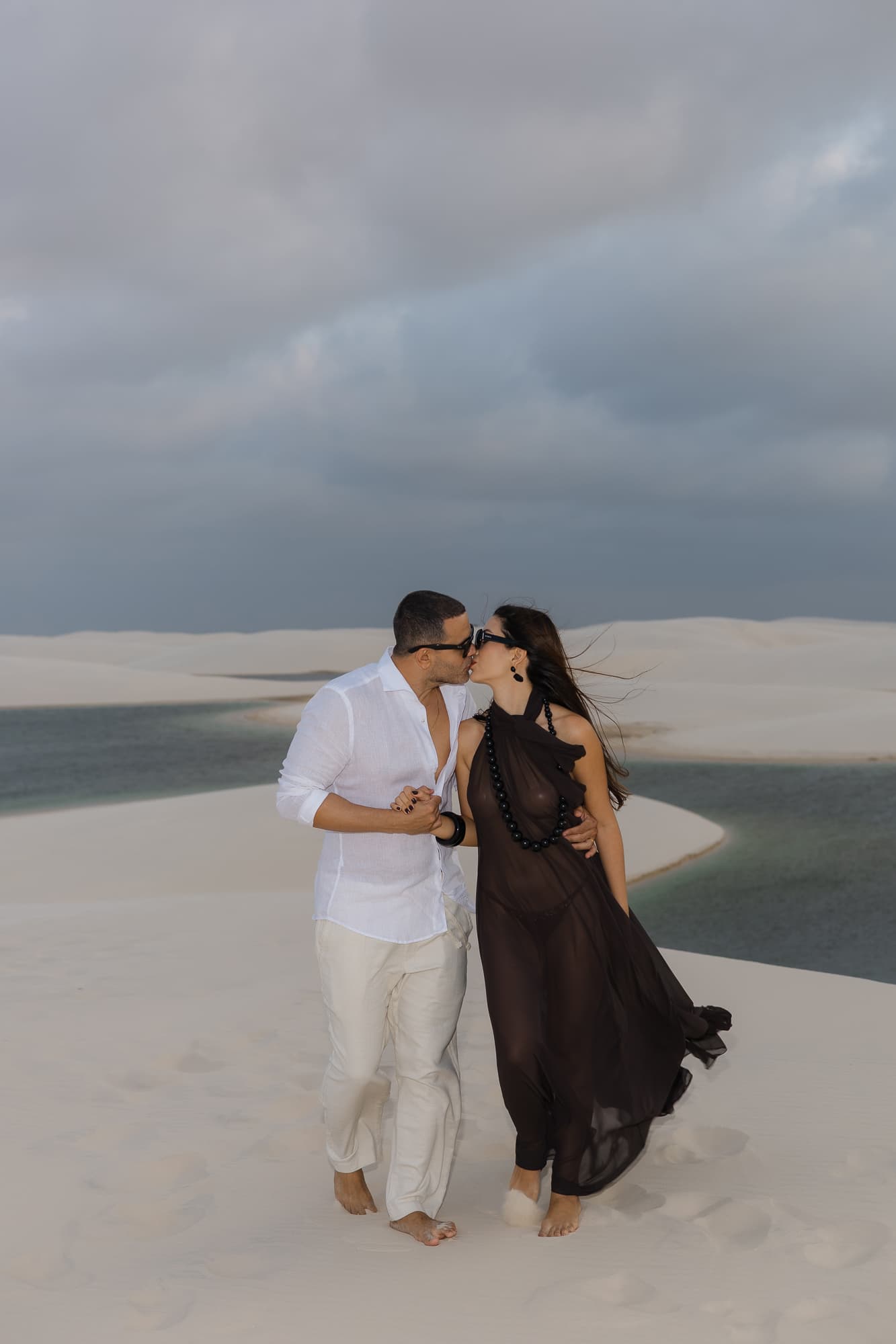 Lívia e José, ensaio romântico nas dunas, Santo Amaro, Lençóis Maranhenses
