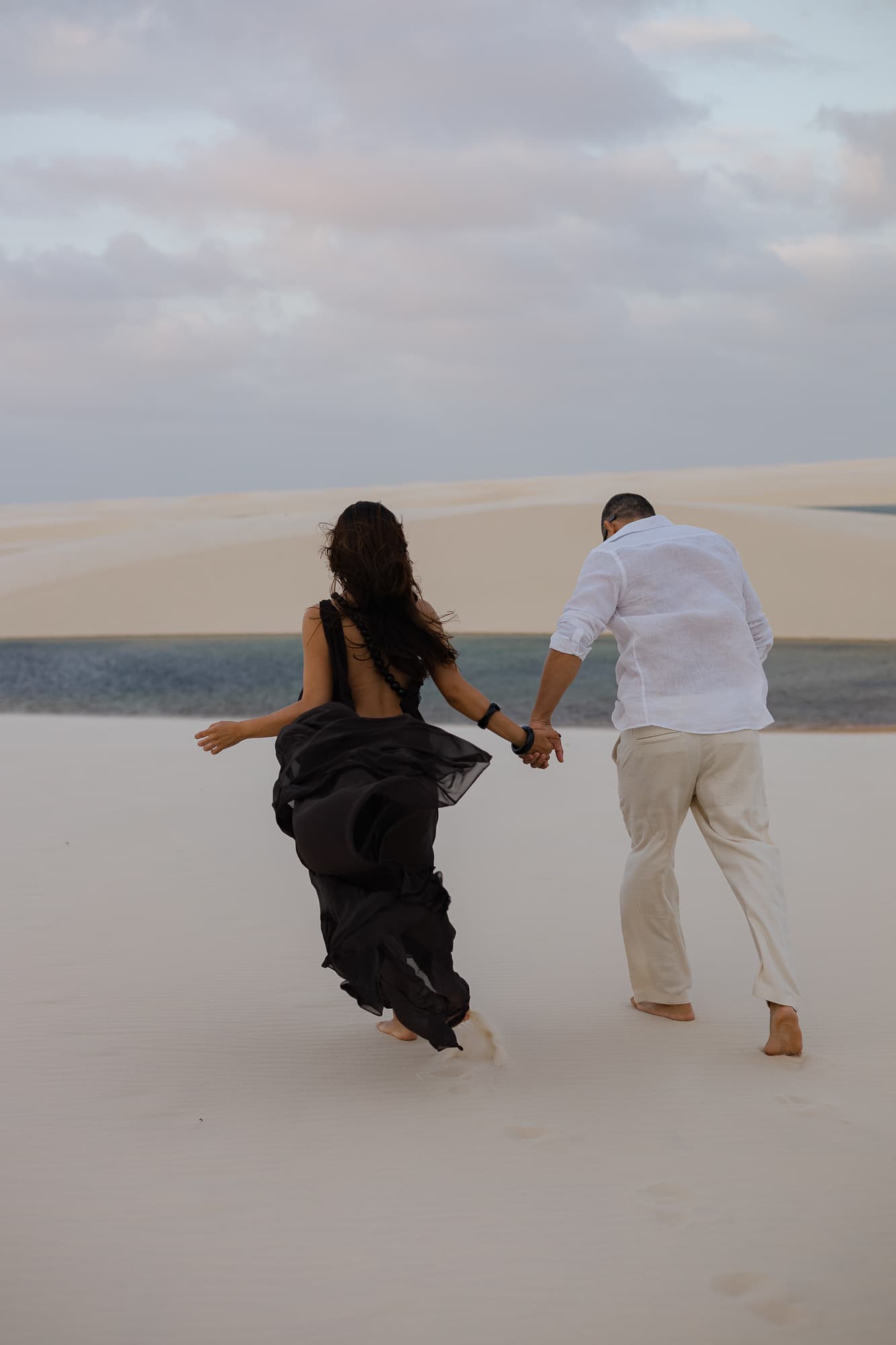 Lívia e José, momento espontâneo do casal, Santo Amaro, Lençóis Maranhenses