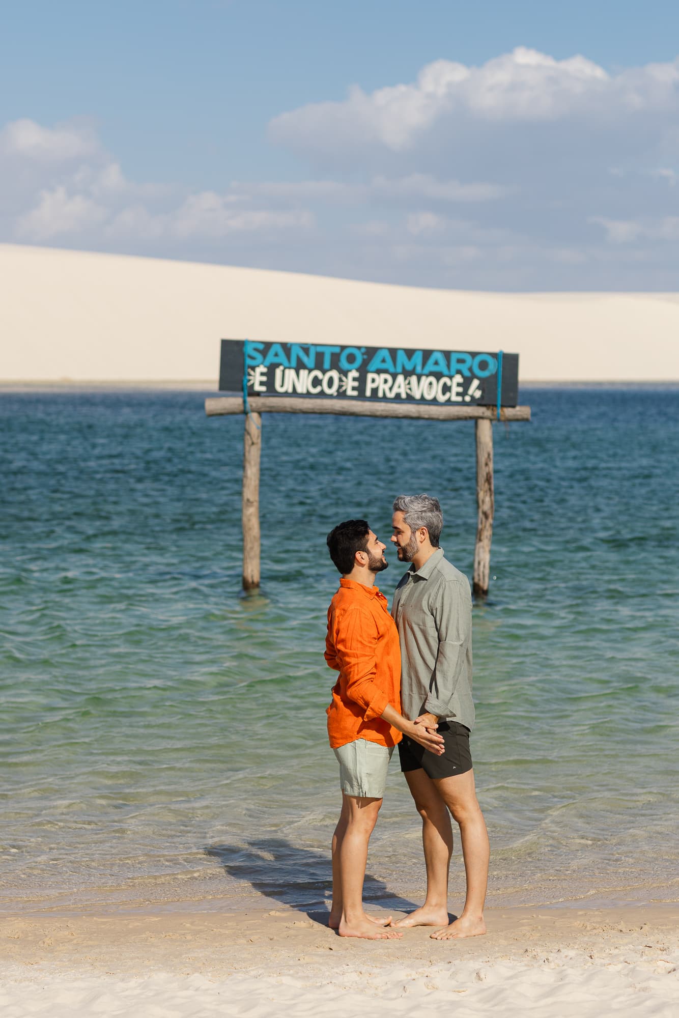 Marcos e Victor, ensaio romântico nas dunas, Santo Amaro, Lençóis Maranhenses