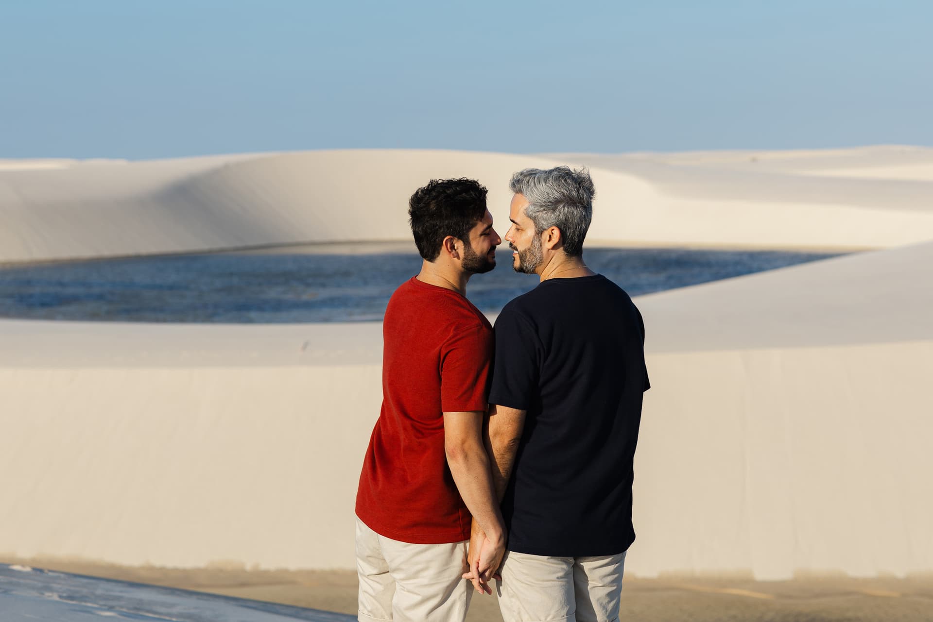Marcos e Victor, ensaio romântico nas dunas, Santo Amaro, Lençóis Maranhenses