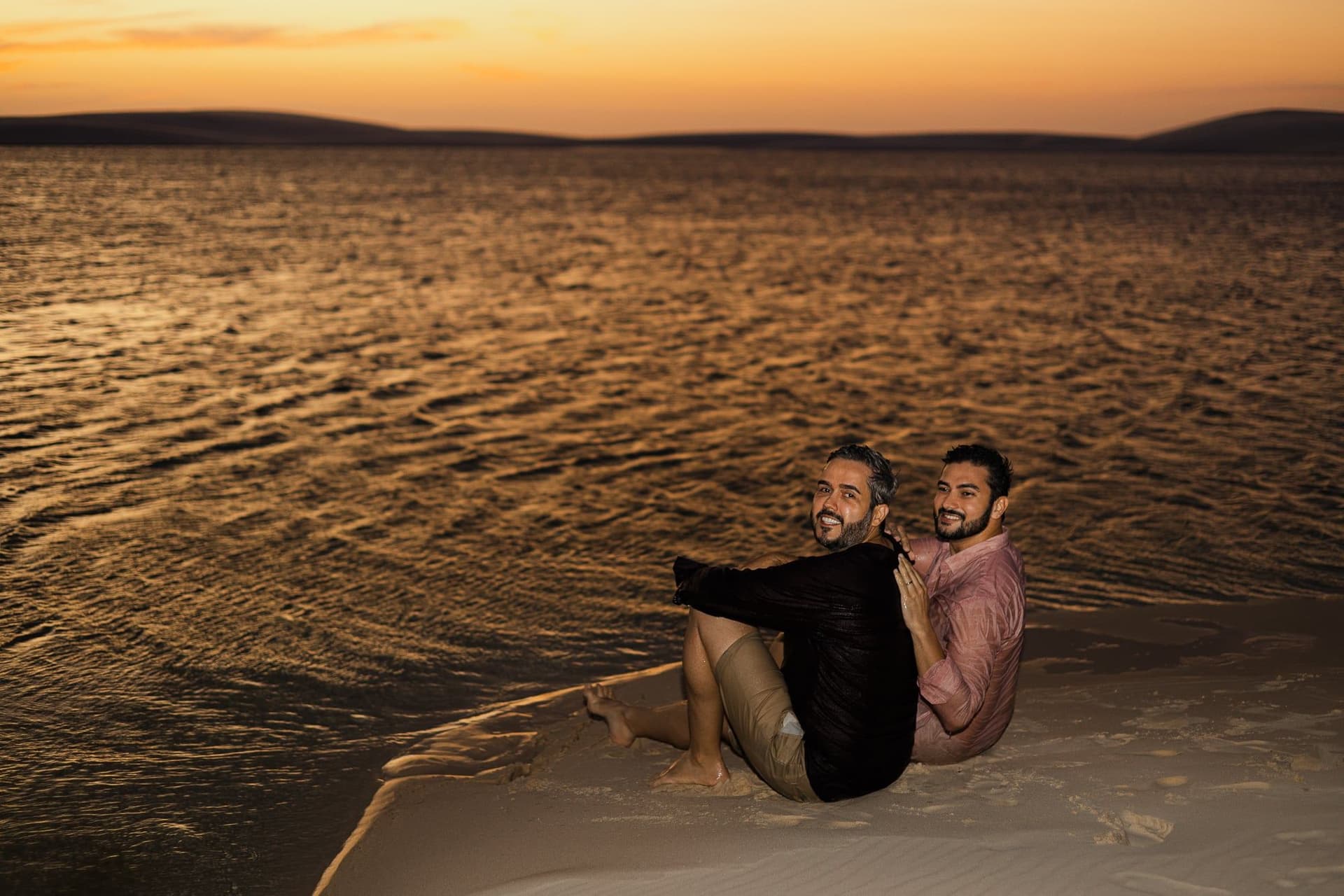 Marcos e Victor, ensaio romântico nas dunas, Santo Amaro, Lençóis Maranhenses