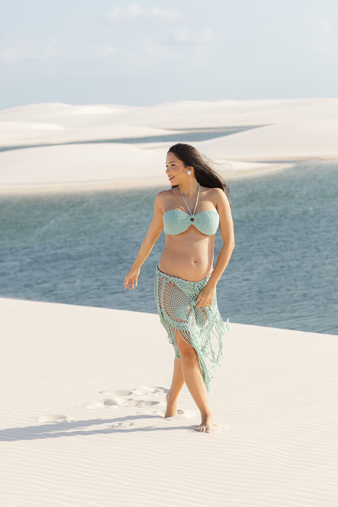 Maria Clara e José Emídio, momento espontâneo do ensaio, Santo Amaro, Lençóis Maranhenses