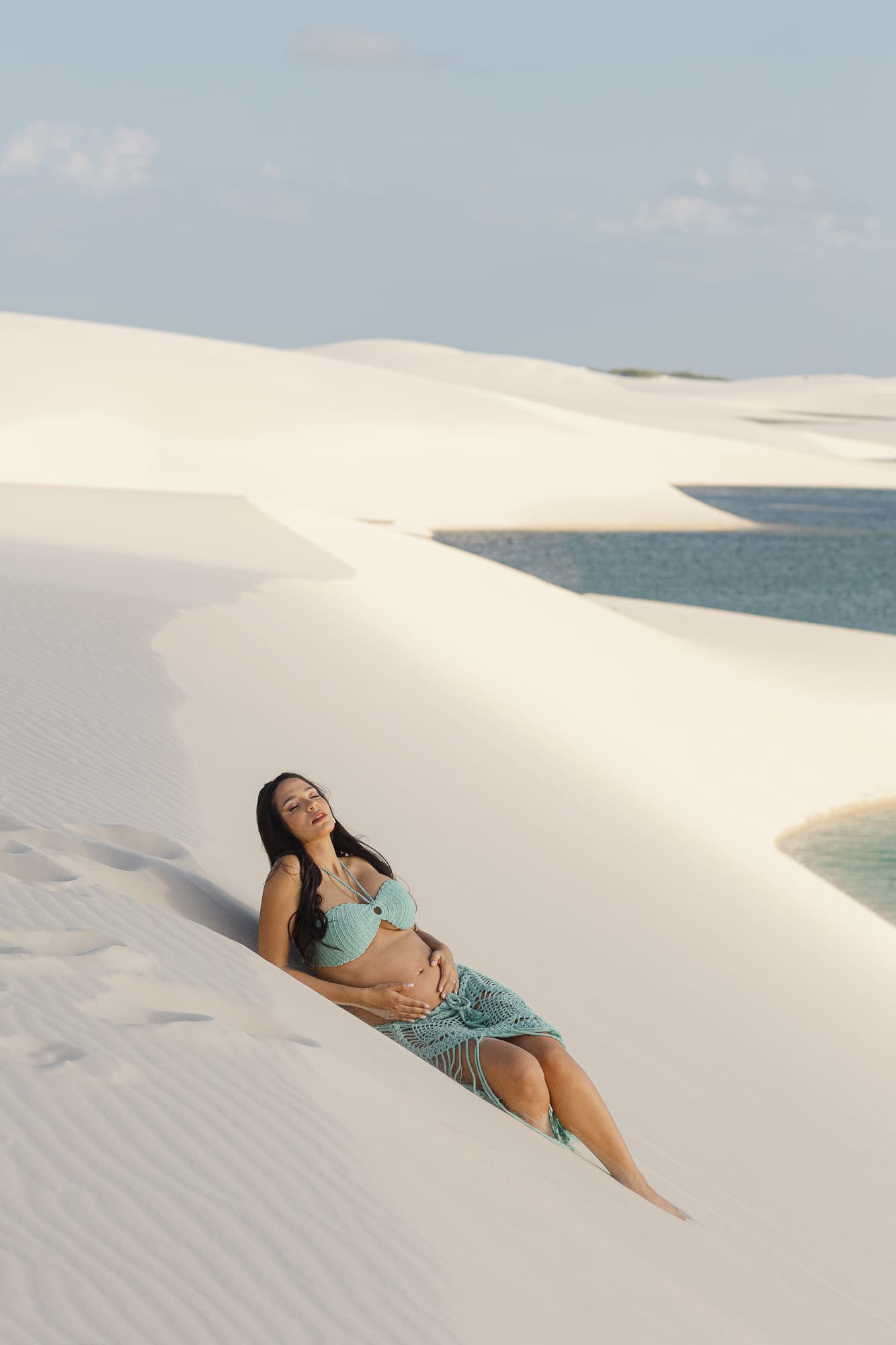 Maria Clara e José Emídio, momento espontâneo do ensaio, Santo Amaro, Lençóis Maranhenses