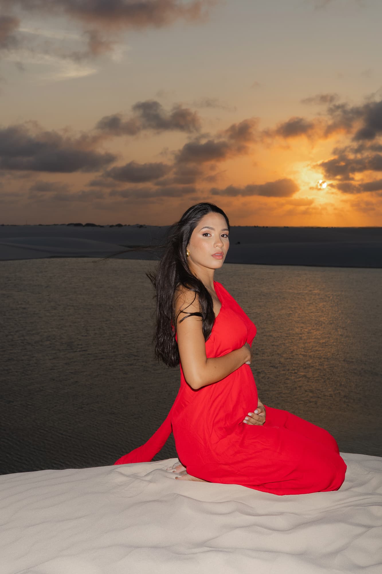 Maria Clara e José Emídio, ensaio fotográfico nas dunas brancas, Santo Amaro, Lençóis Maranhenses