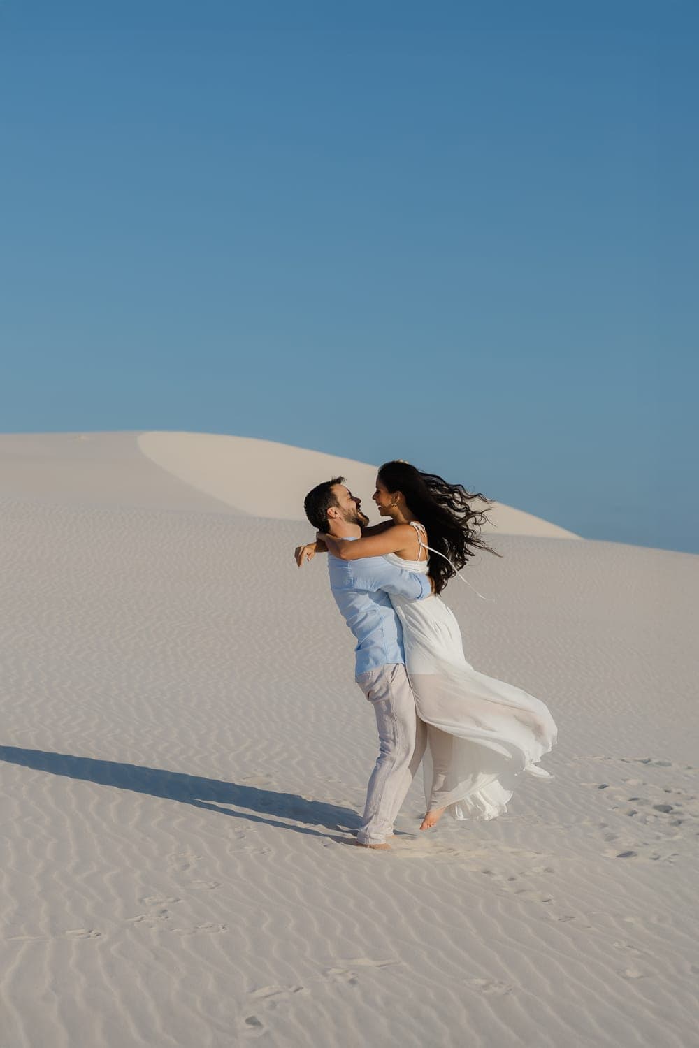Mariana e Robson, ensaio romântico nas dunas, Santo Amaro, Lençóis Maranhenses