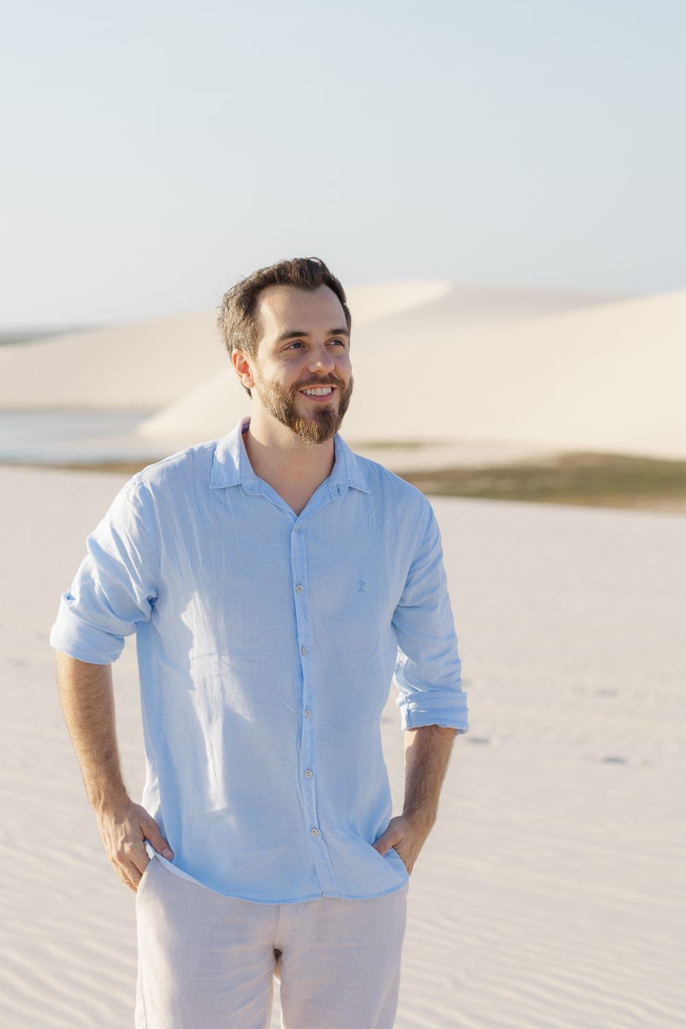 Mariana e Robson, momento de cumplicidade nas dunas, Santo Amaro, Lençóis Maranhenses