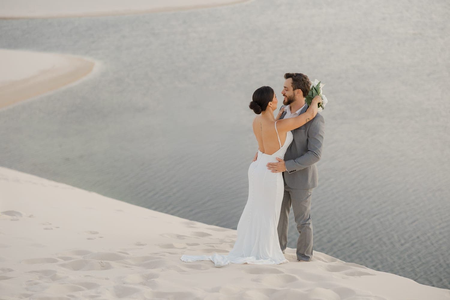 Mariana e Robson, retrato ao ar livre nos Lençóis, Santo Amaro, Lençóis Maranhenses