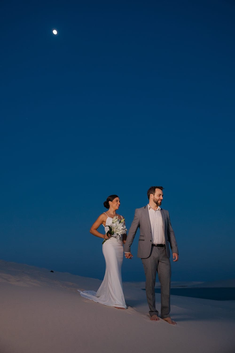 Mariana e Robson, retrato ao ar livre nos Lençóis, Santo Amaro, Lençóis Maranhenses