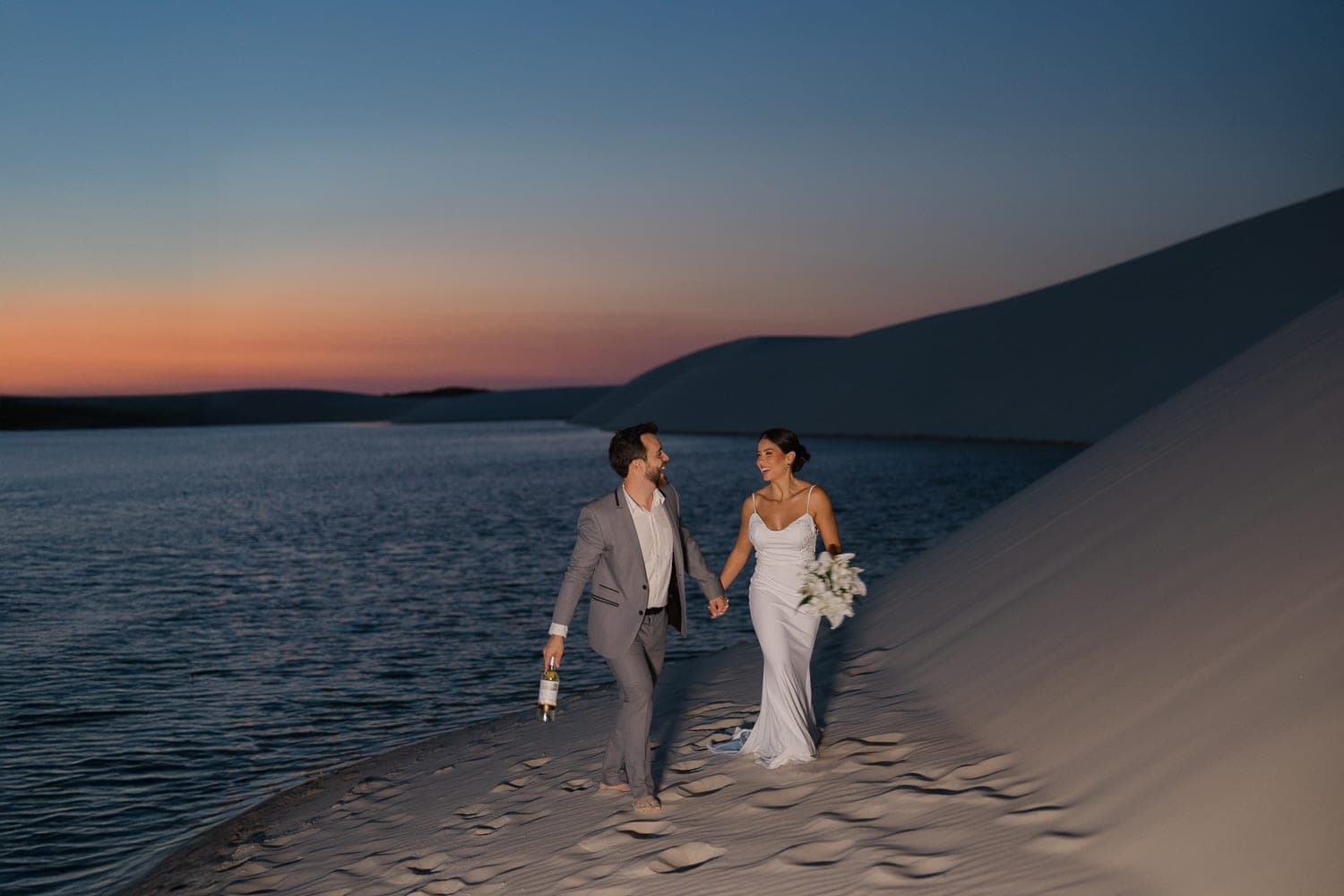 Mariana e Robson, close romântico do casal, Santo Amaro, Lençóis Maranhenses