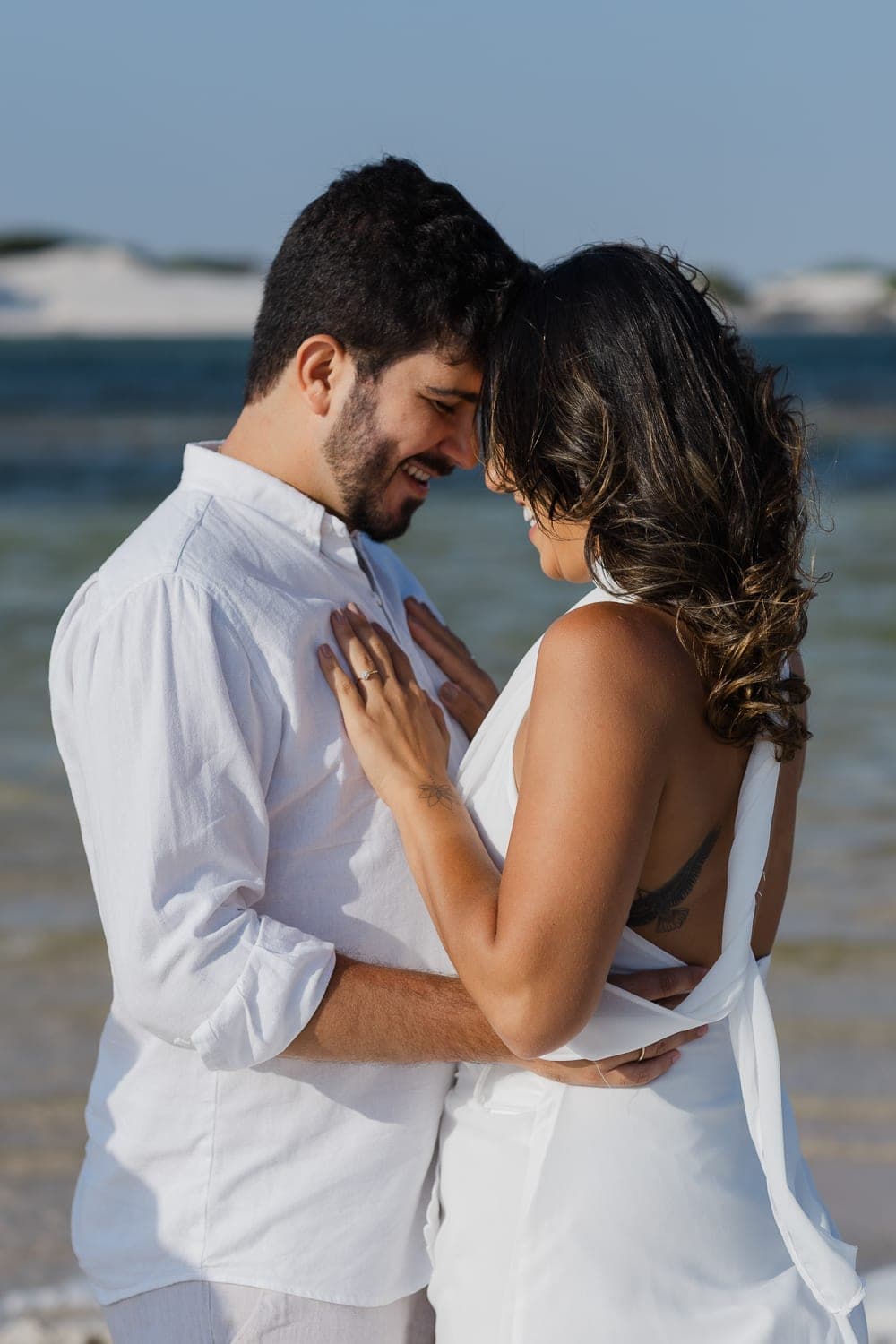 Marina e Luís Augusto, ensaio fotográfico nas dunas brancas, Barreirinhas, Lençóis Maranhenses