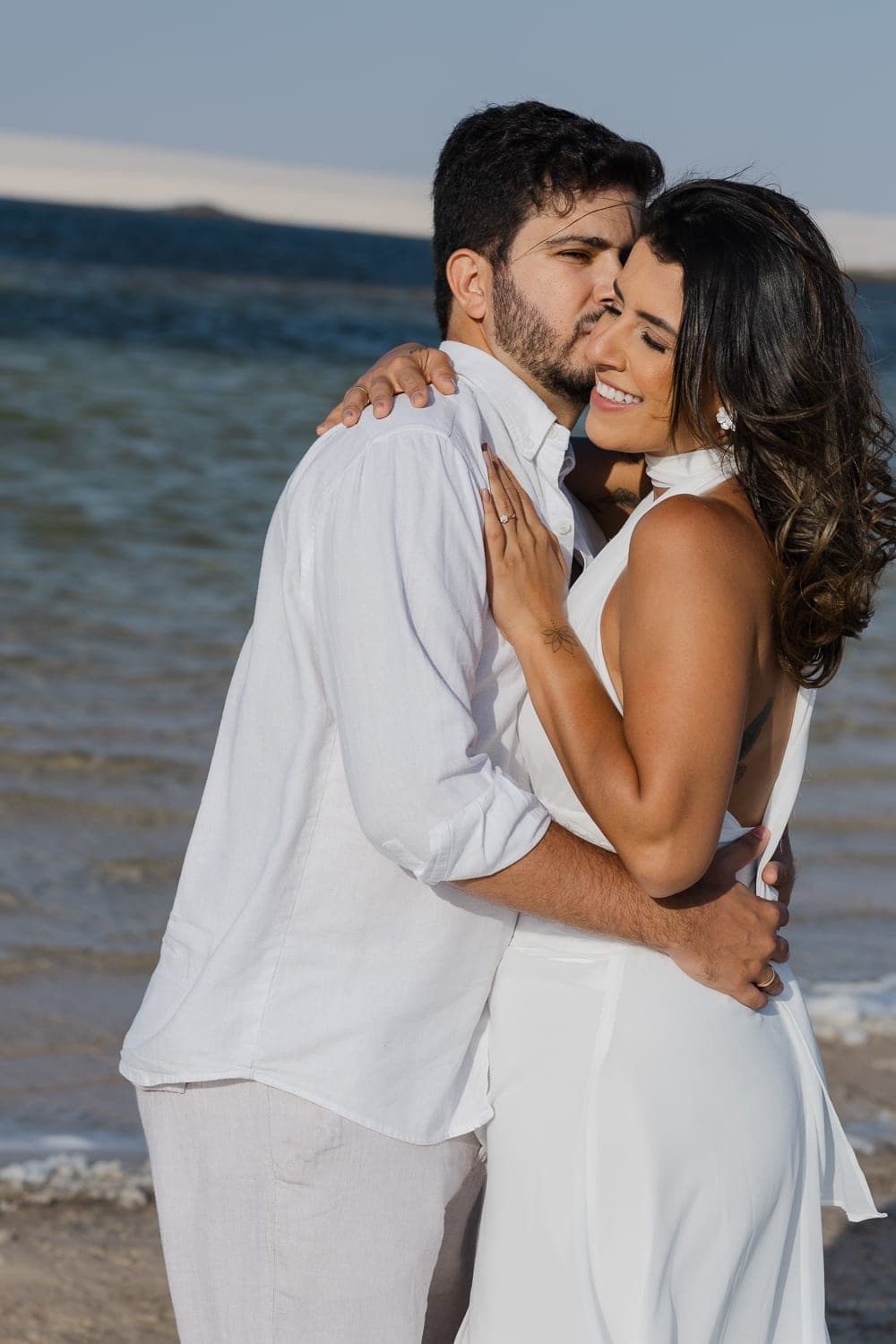 Marina e Luís Augusto, retrato ao ar livre nos Lençóis, Barreirinhas, Lençóis Maranhenses